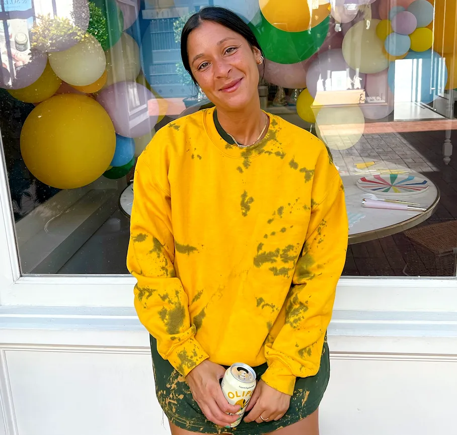 Smoke Gold Tie Dye Crewneck