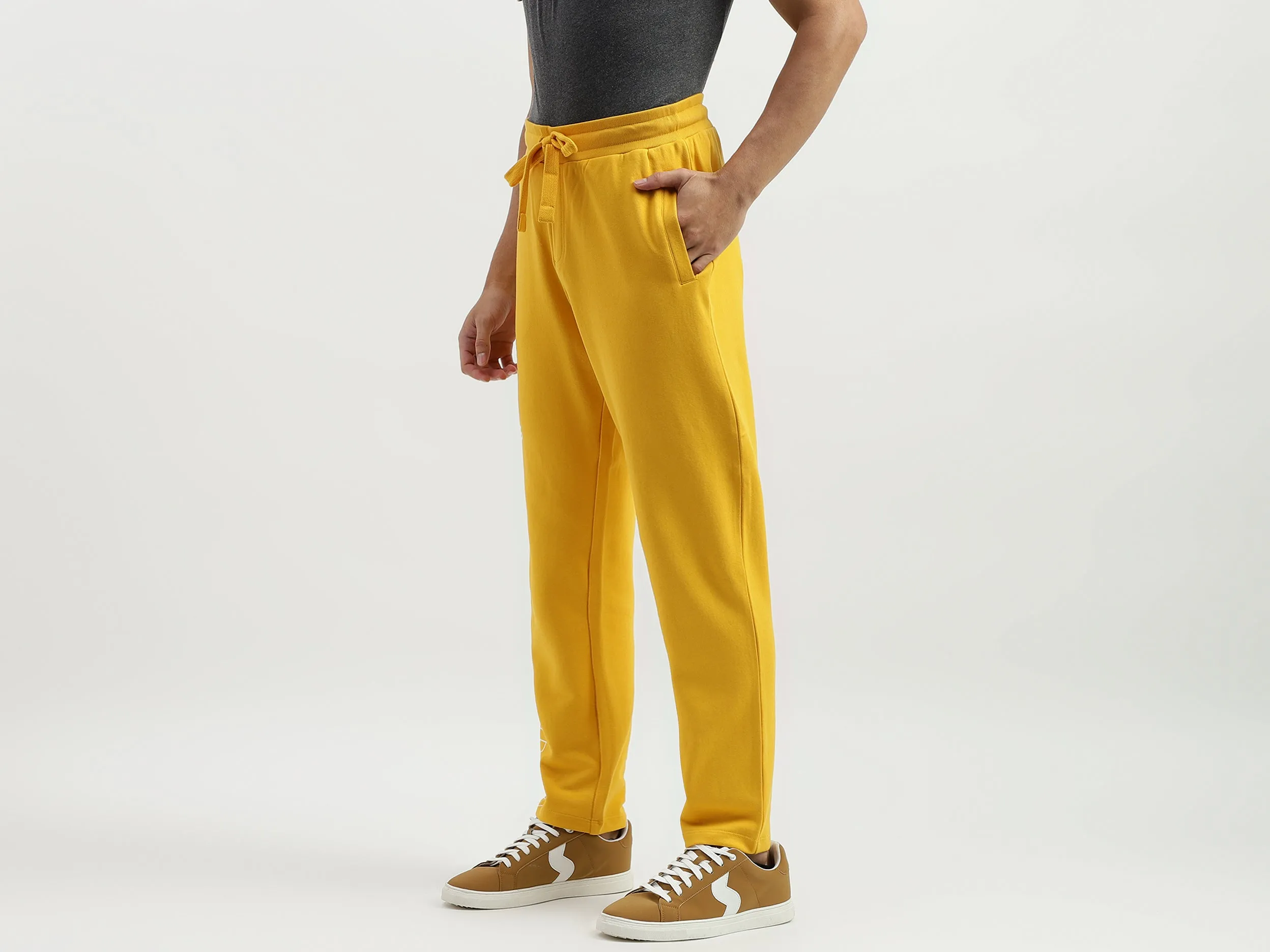 Solid Regular Fit Trackpants