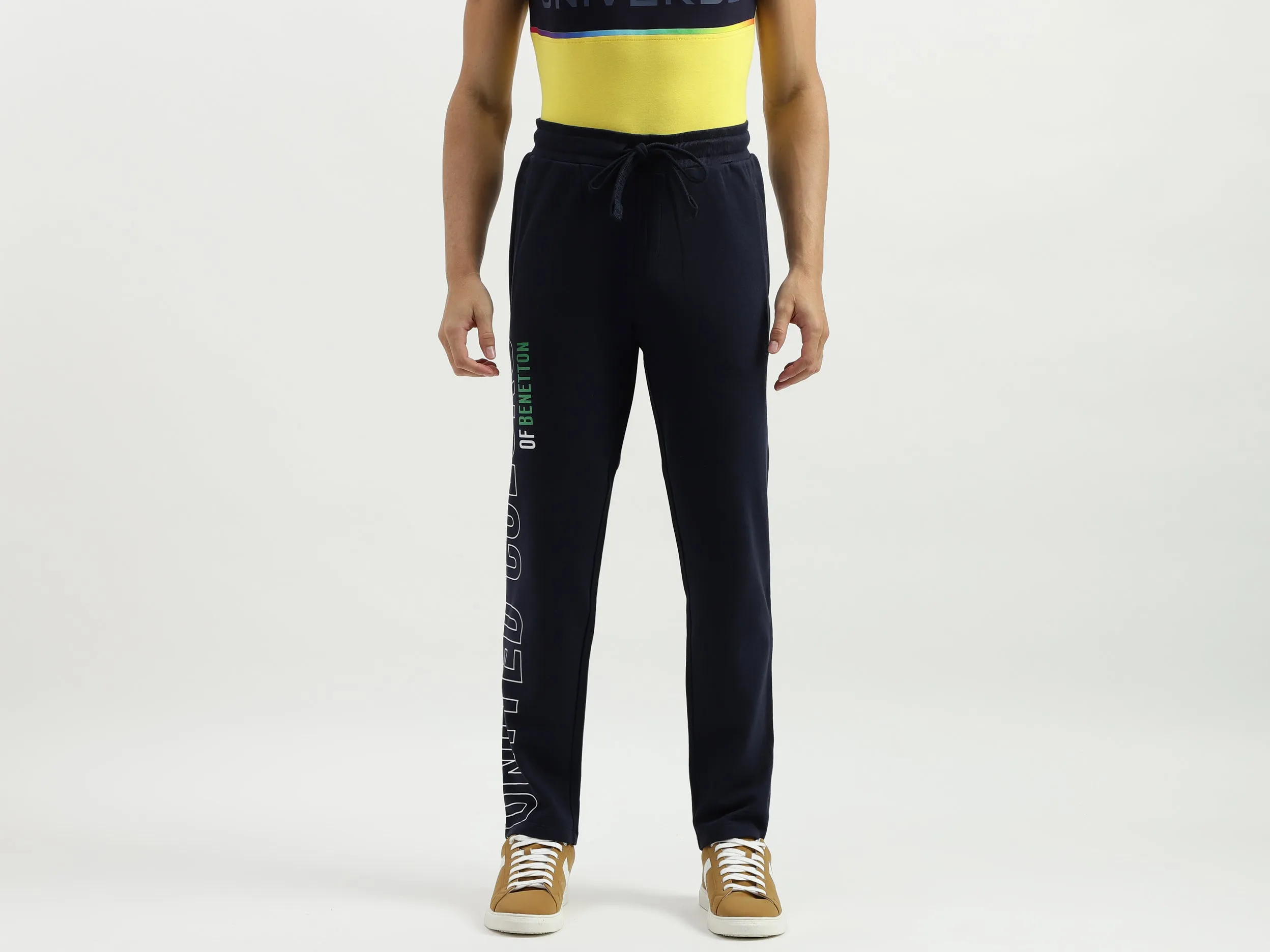 Solid Regular Fit Trackpants