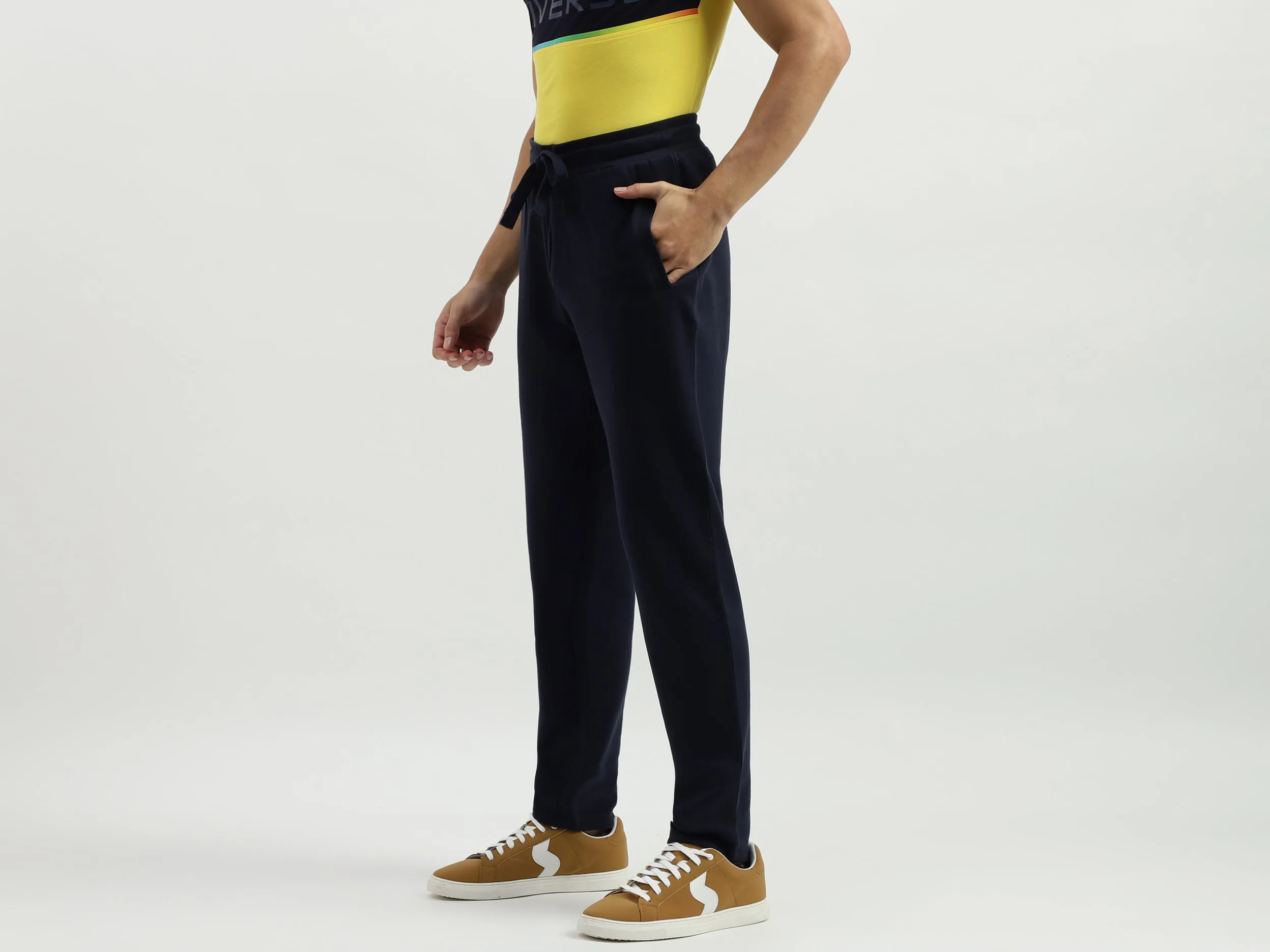 Solid Regular Fit Trackpants