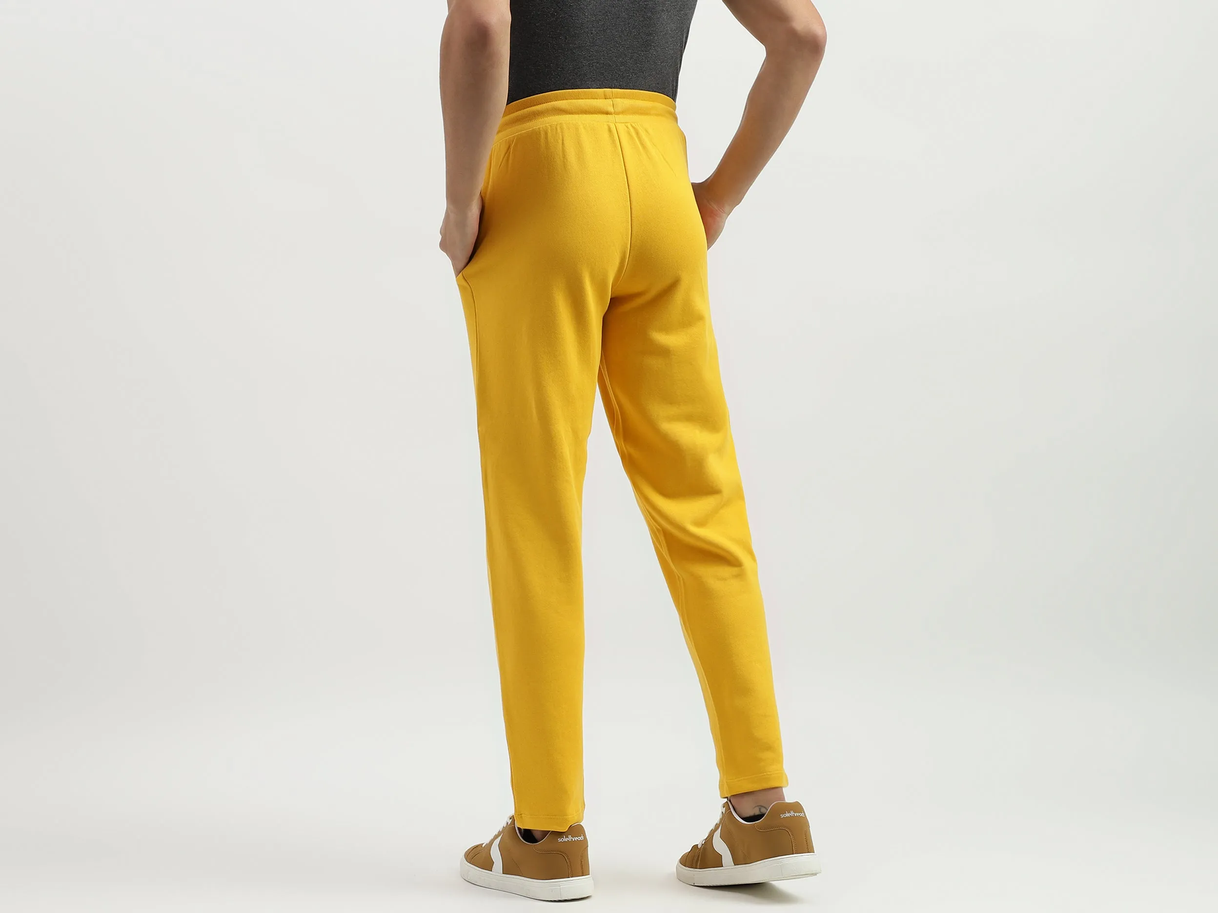 Solid Regular Fit Trackpants