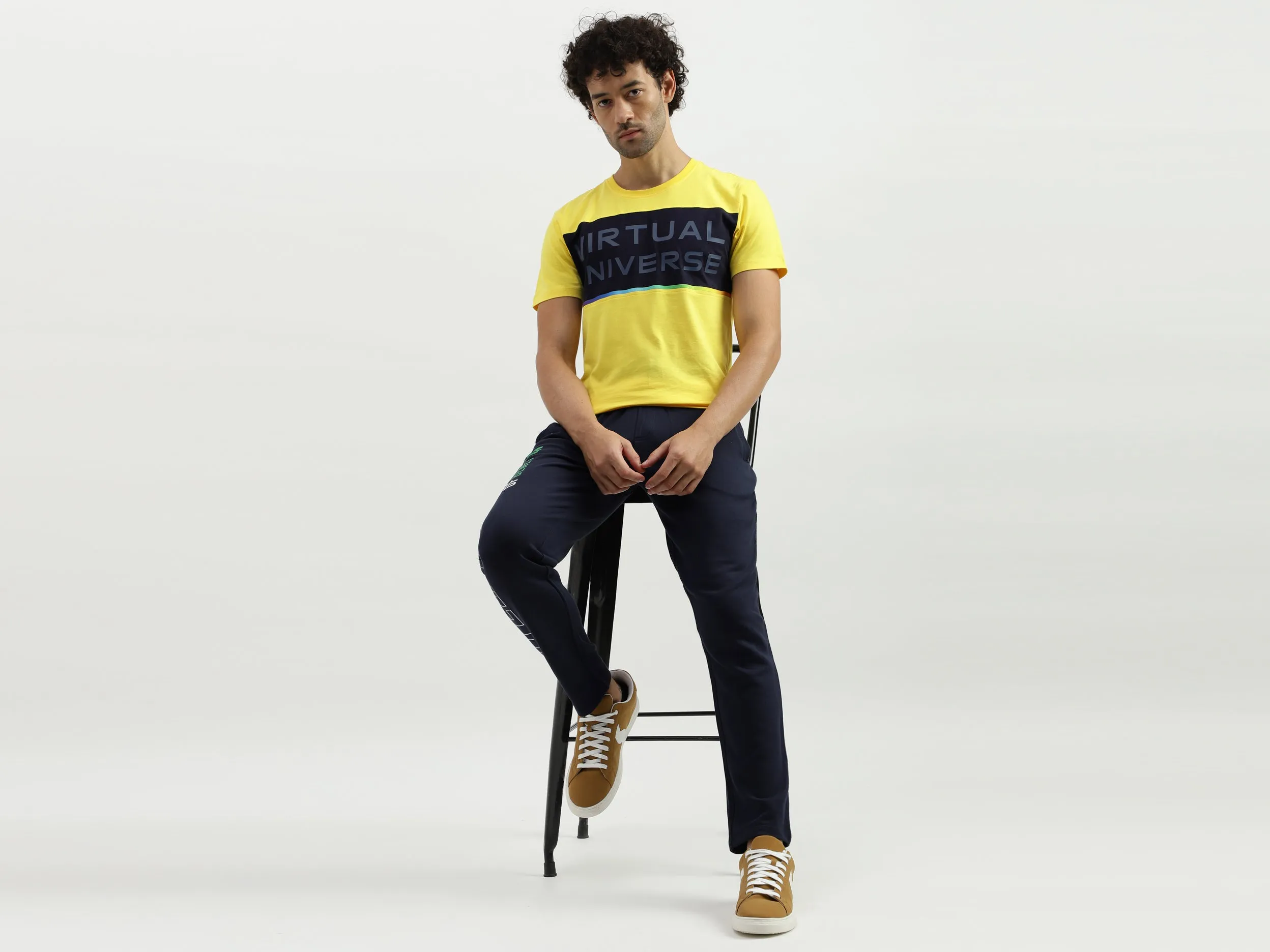 Solid Regular Fit Trackpants