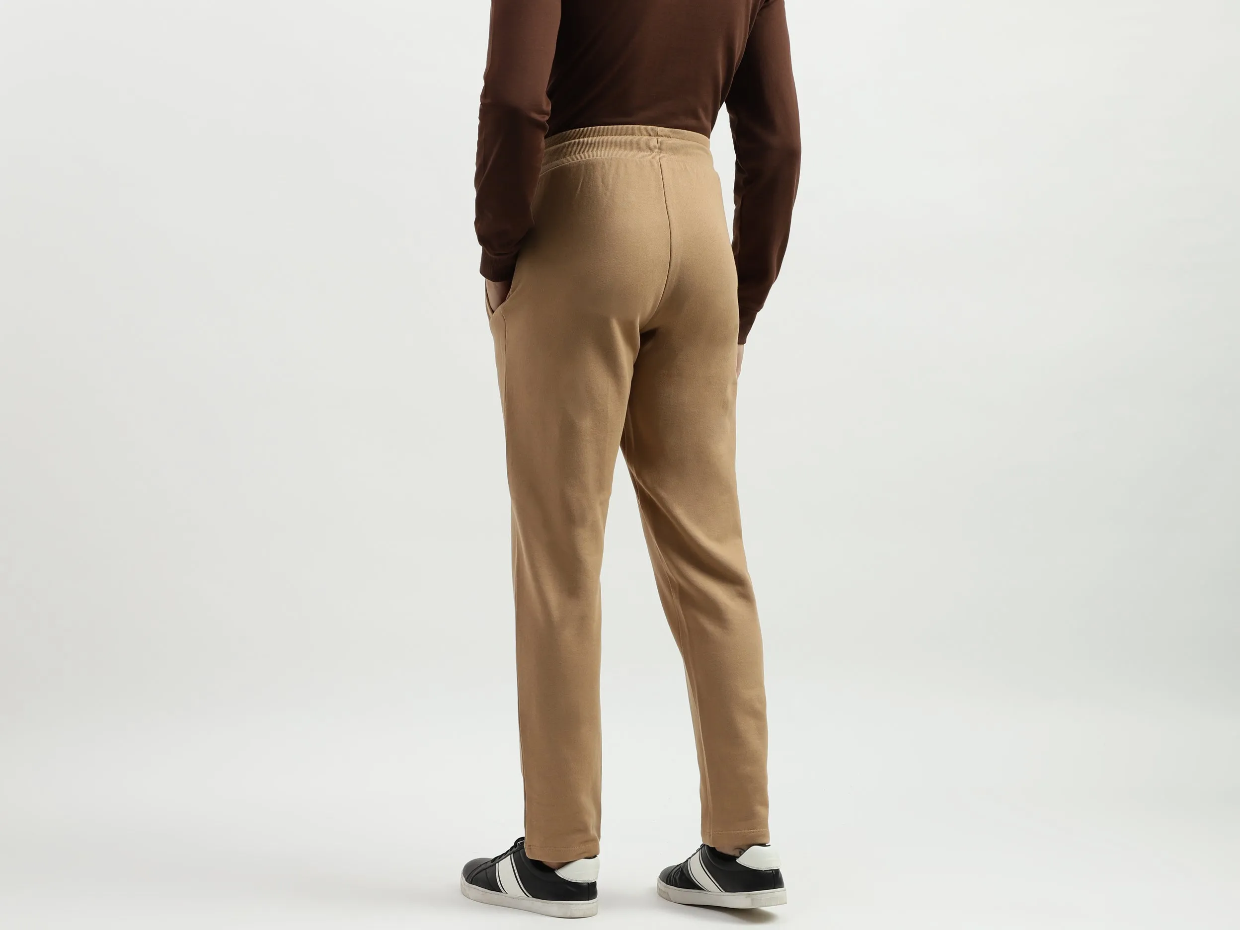 Solid Regular Fit Trackpants