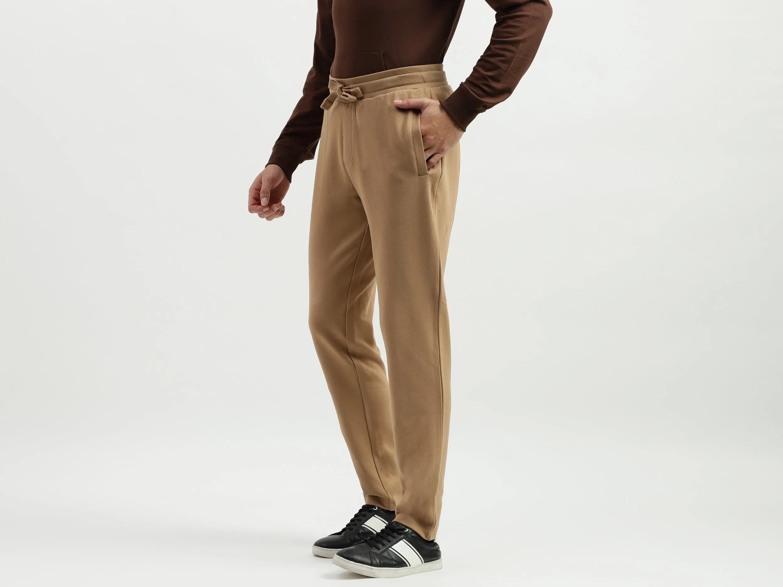Solid Regular Fit Trackpants