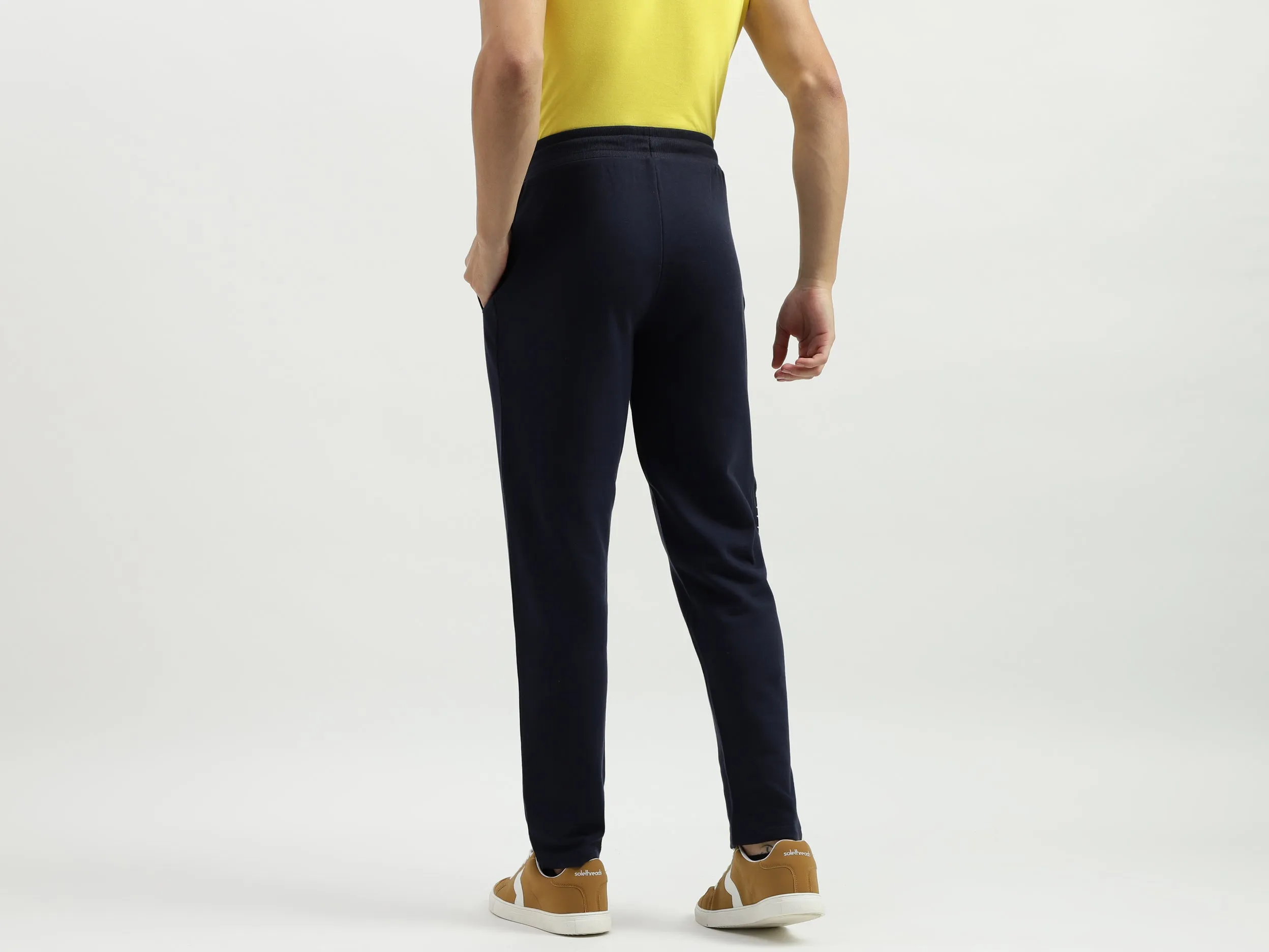 Solid Regular Fit Trackpants