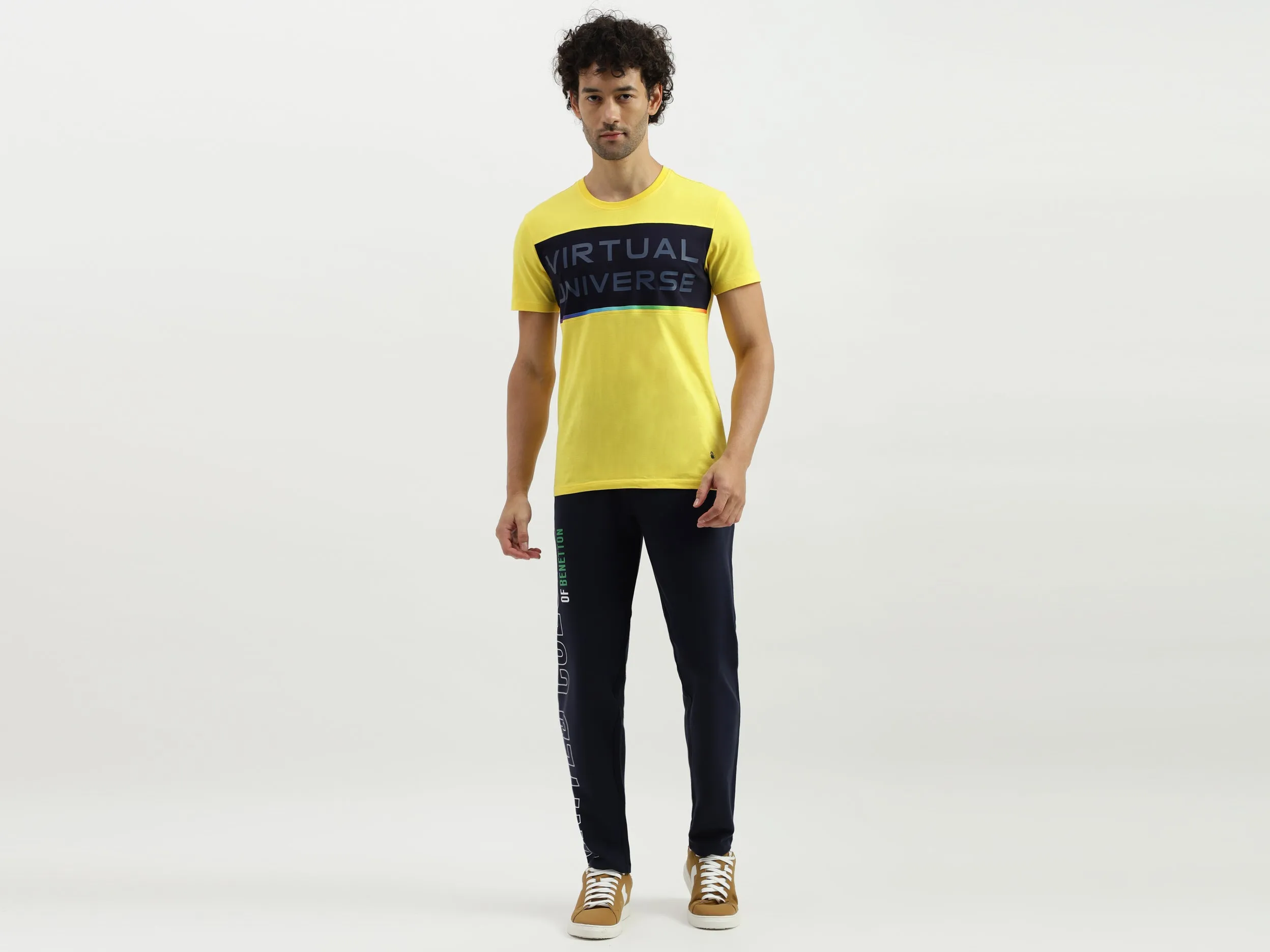 Solid Regular Fit Trackpants