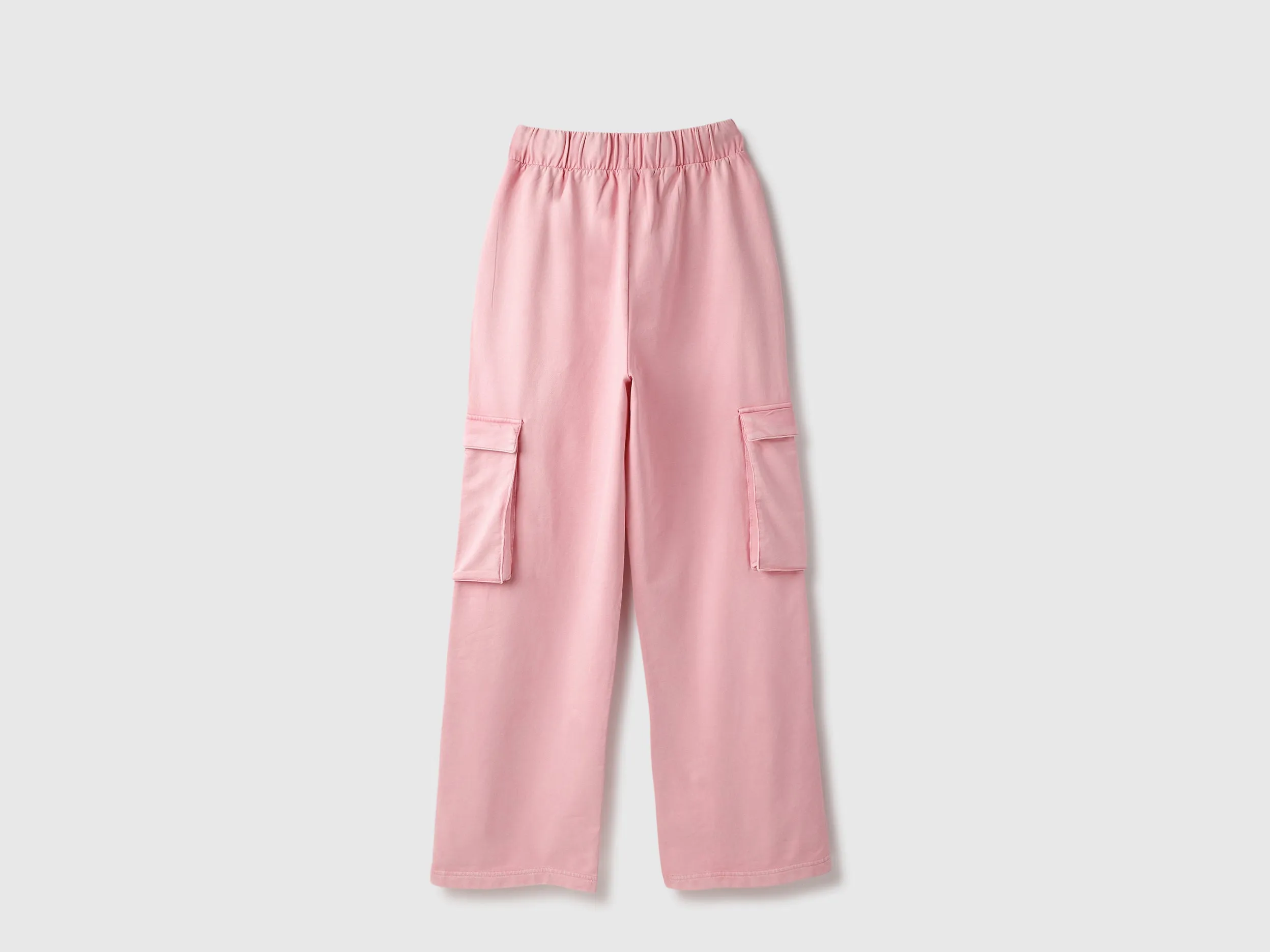 Solid Straight Fit Cargo Pants