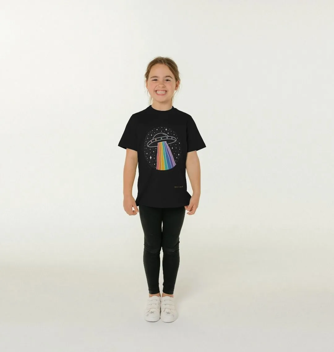 Space Ship Short  Sleeve Kids Tee