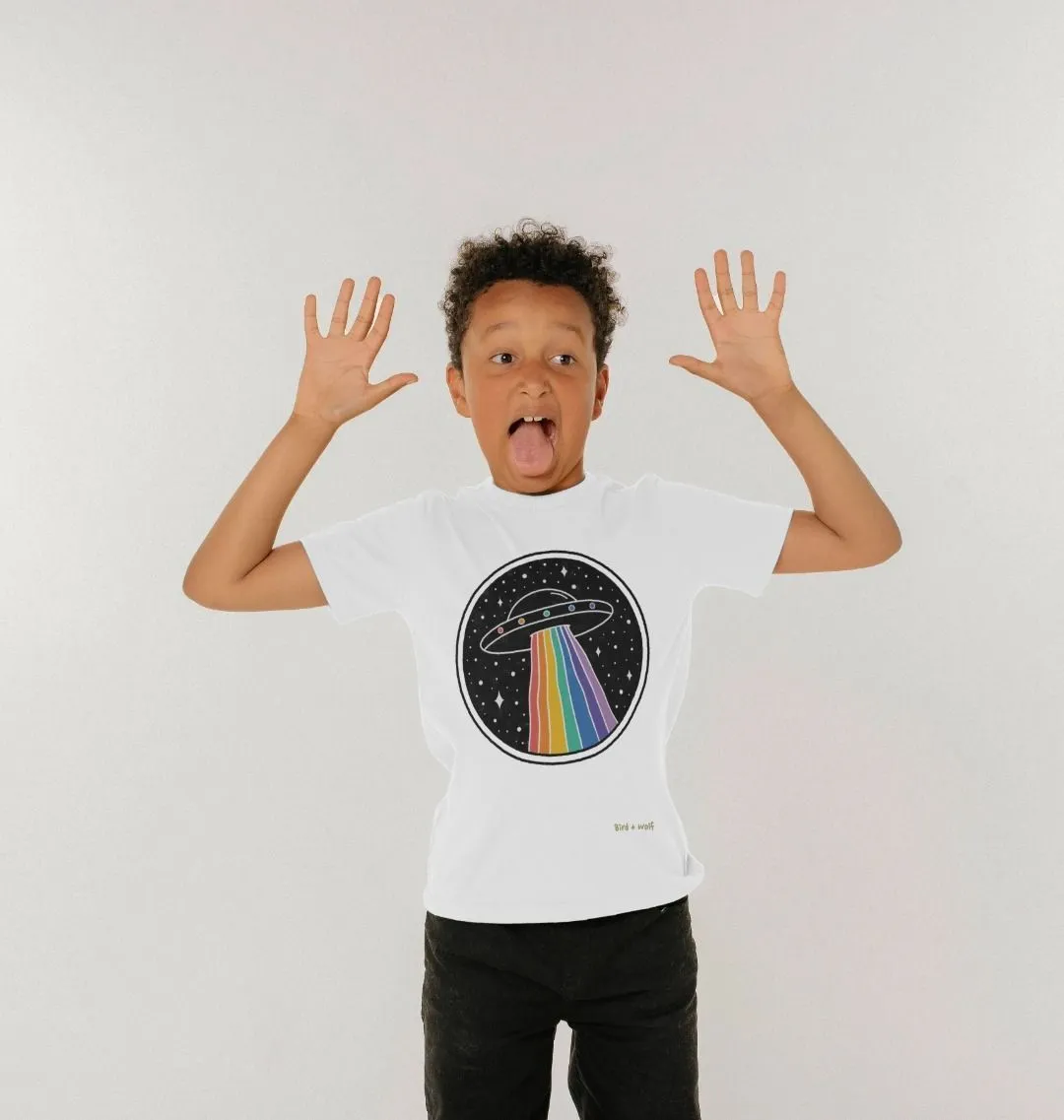 Space Ship Short  Sleeve Kids Tee
