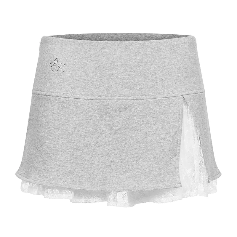 Sporty Chic Lace Top / Skirt / Pants Set