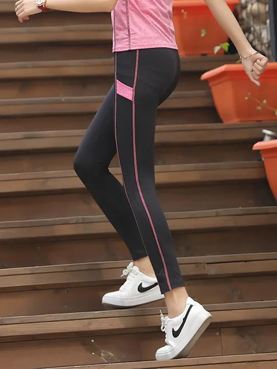 Sporty Side Stripe Gym Leggings