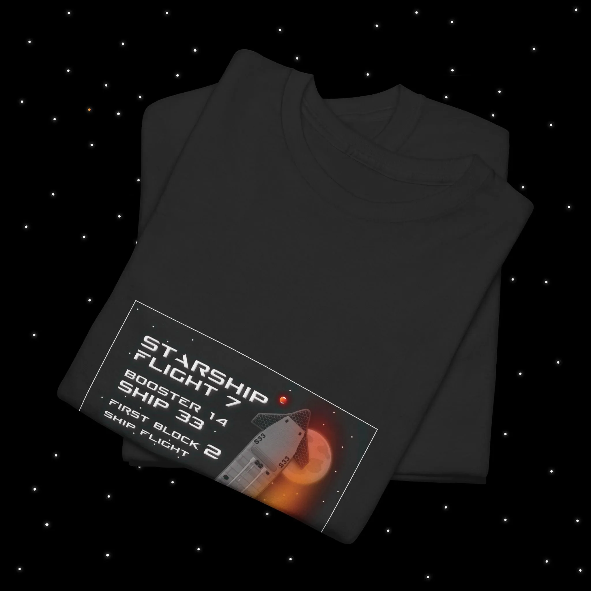 Starship Flight 7 Nebular Finds Spaceflight Mission T-Shirt