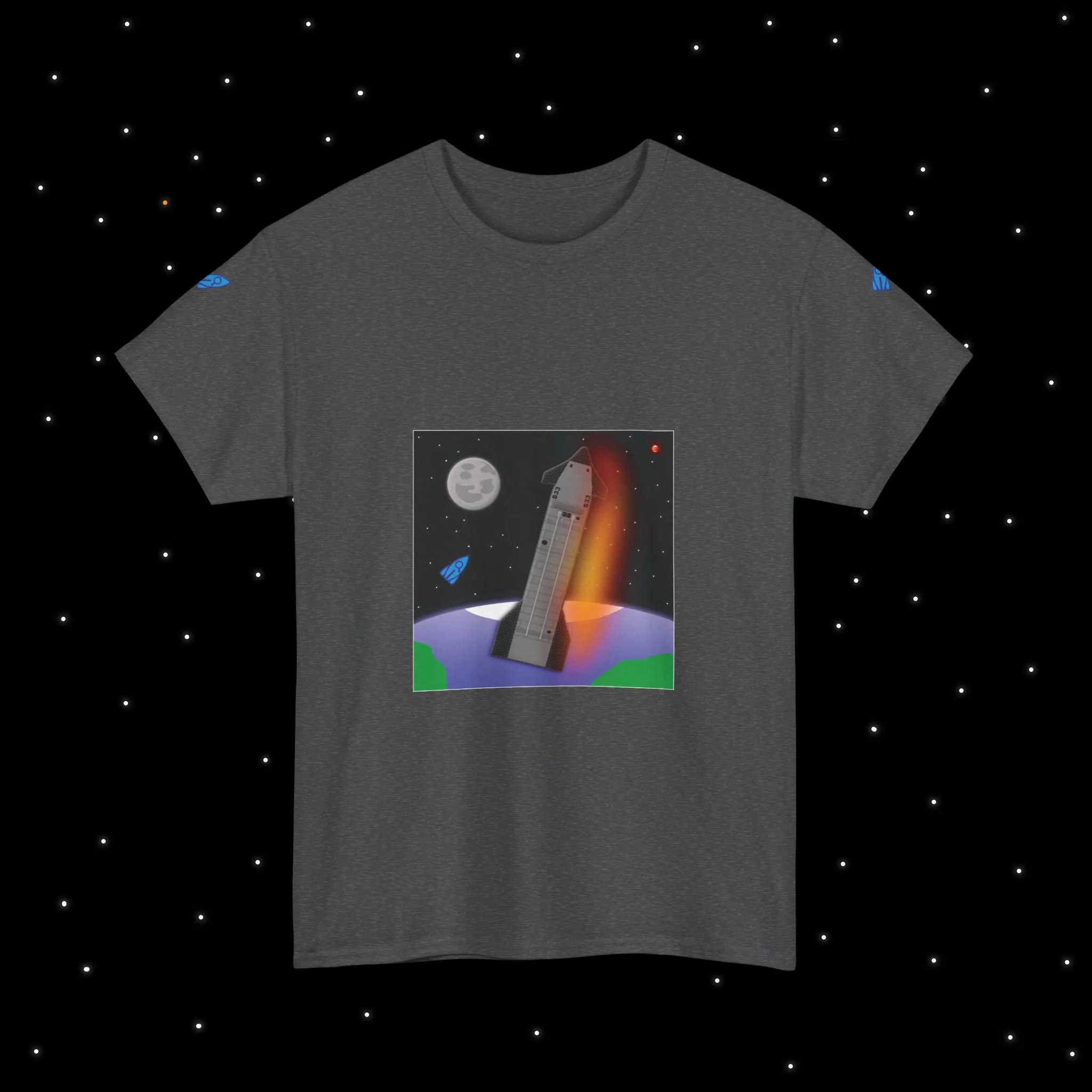 Starship Flight 7 Nebular Finds Spaceflight Mission T-Shirt