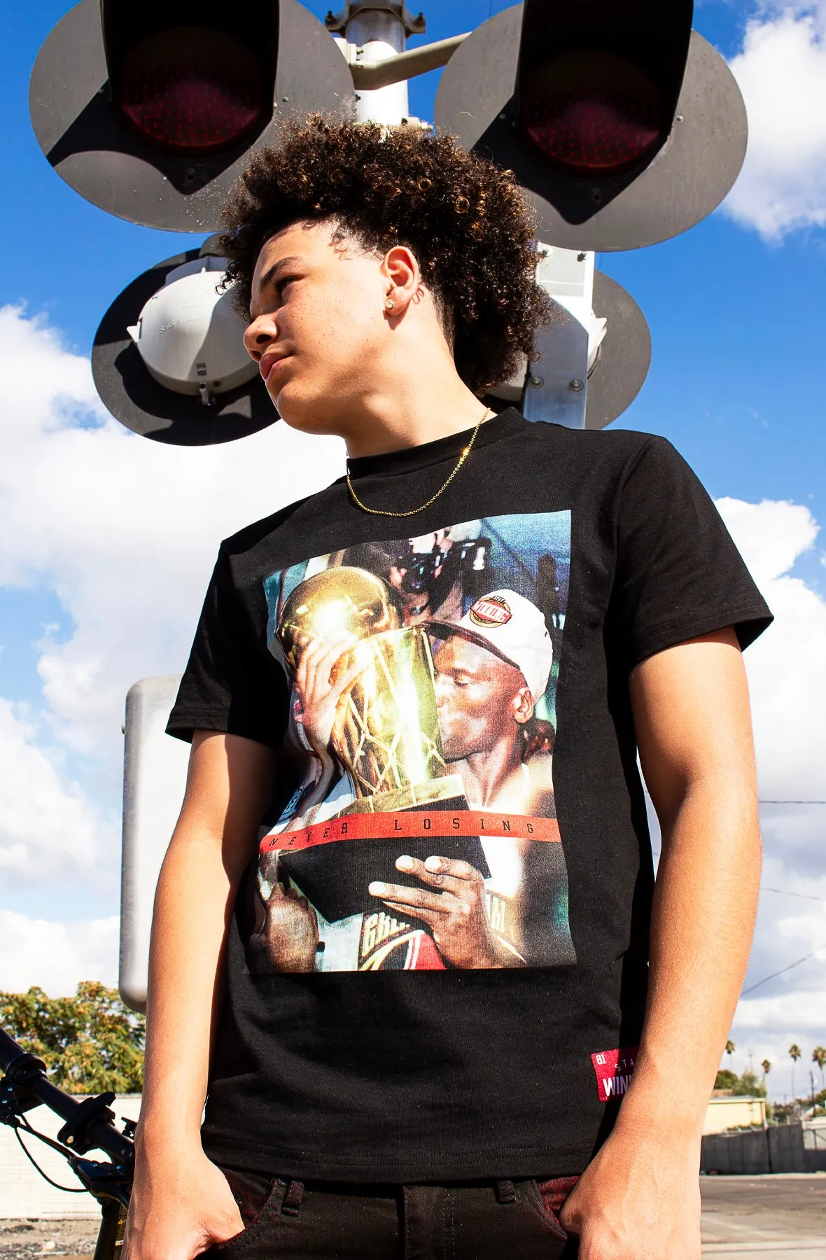 Stay Winning GOAT Trophy Black Tee