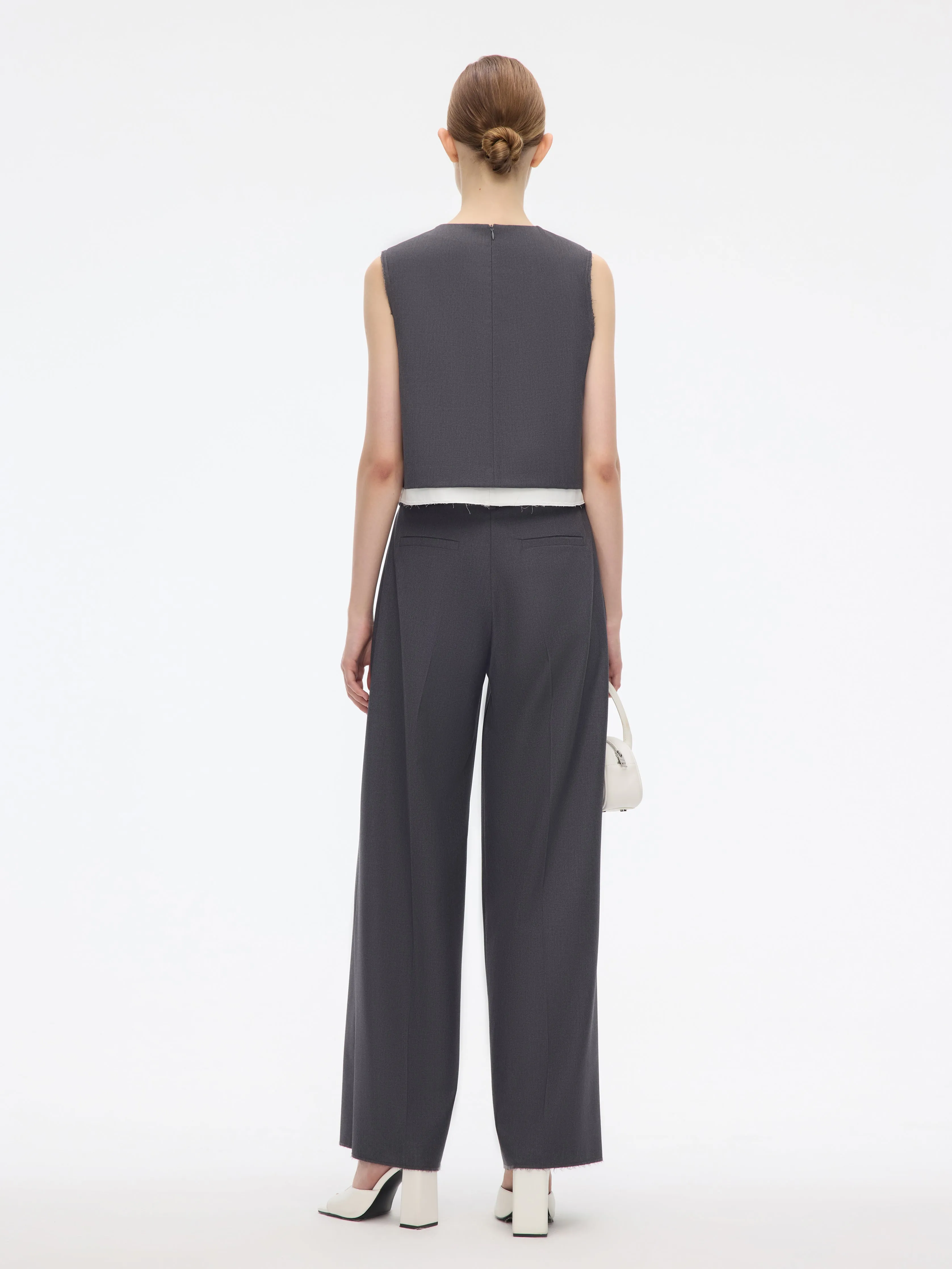 Straight-leg pants