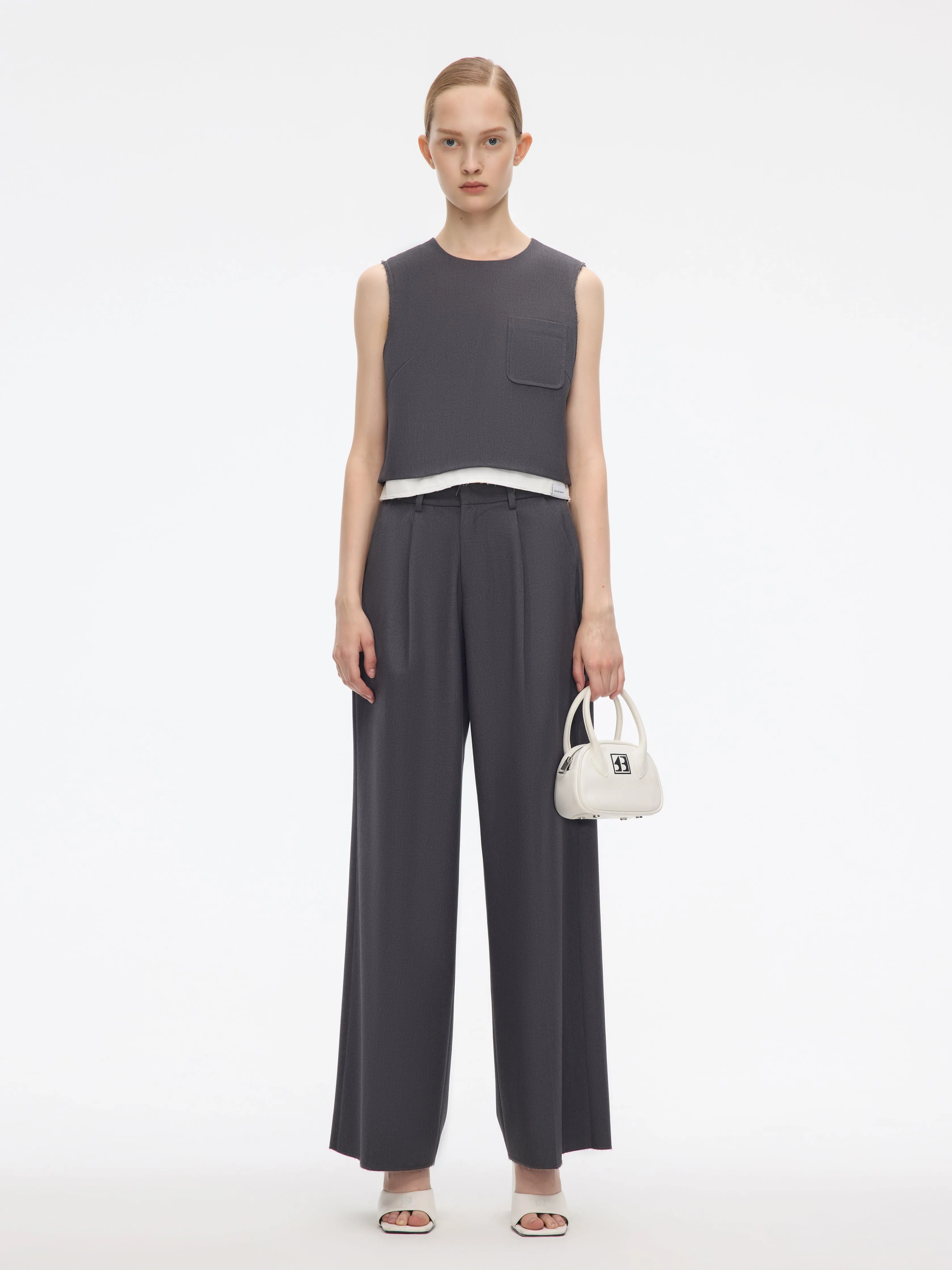 Straight-leg pants