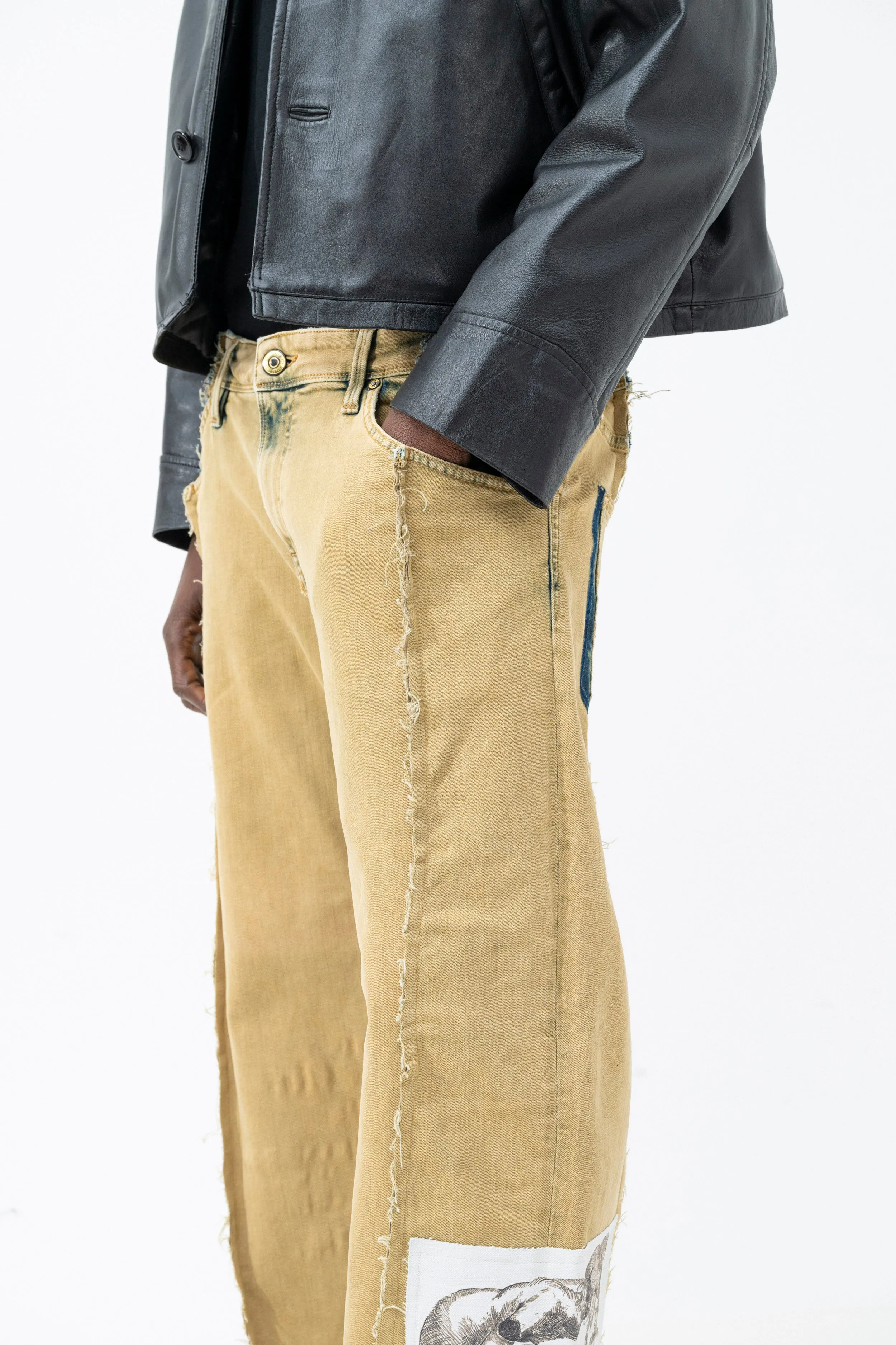 STRAIGHT PATCH PANTS