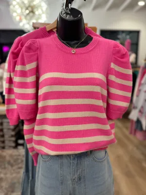 Striped and Playful Sweater Top