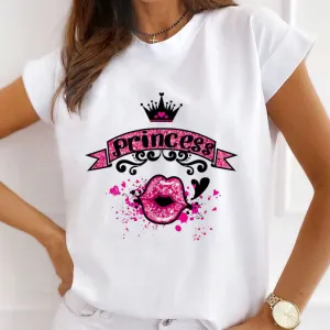 Style I : Accept My Love Female White T-Shirt