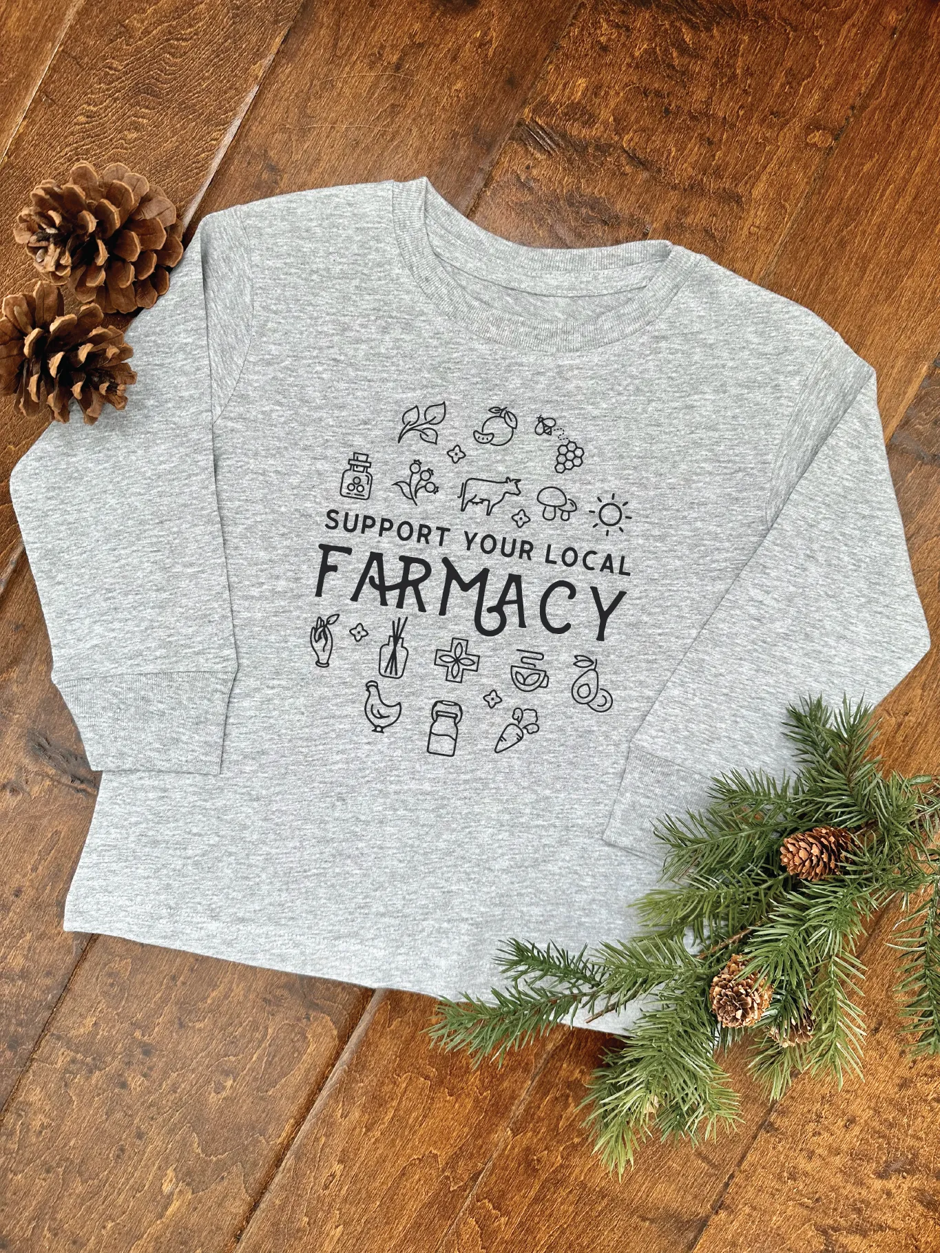 Support Your Local Farmacy Long Sleeve Tee - Kids