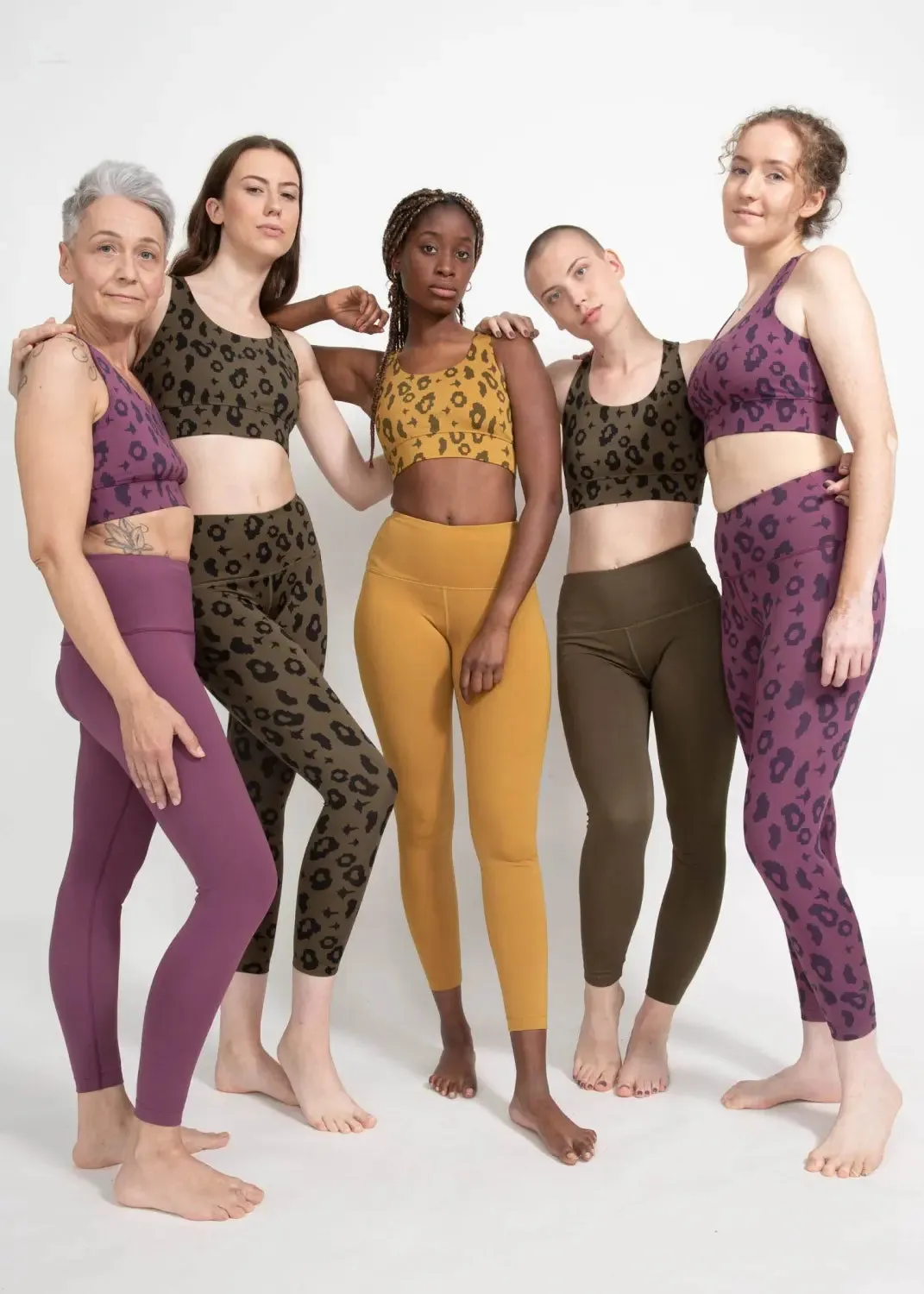 Surf & Yoga Leggings in Lila Leopard