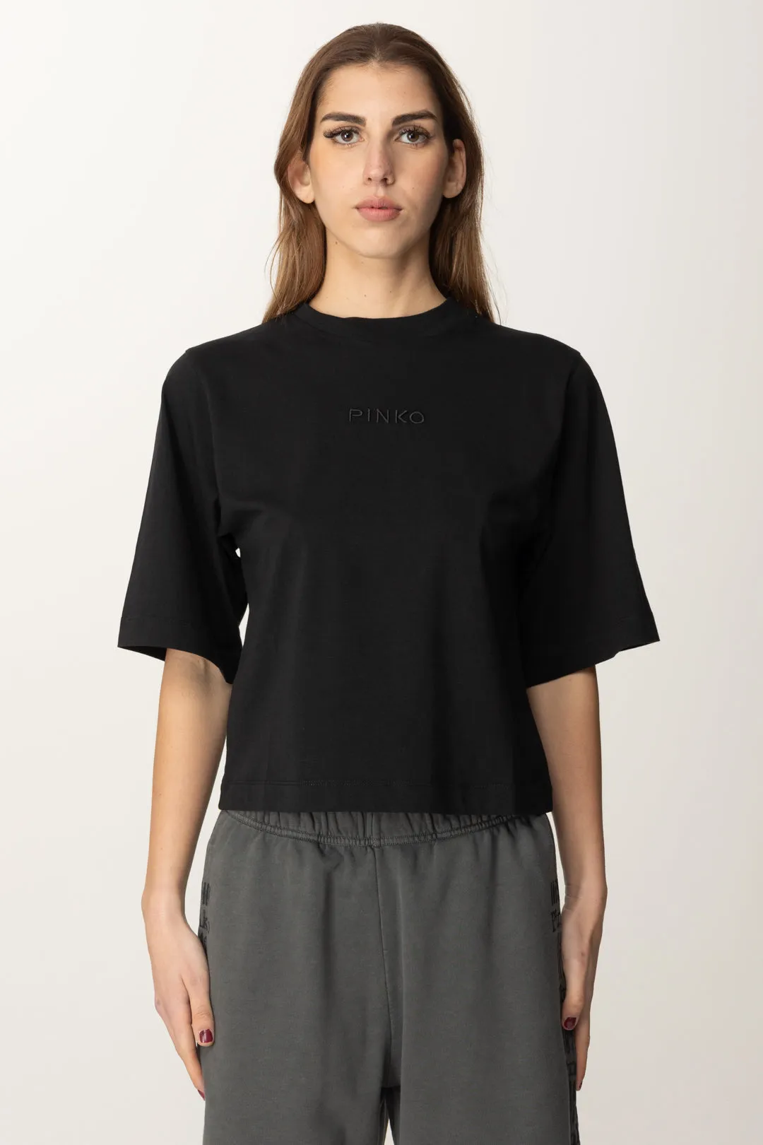 T-shirt con Logo In Tono
