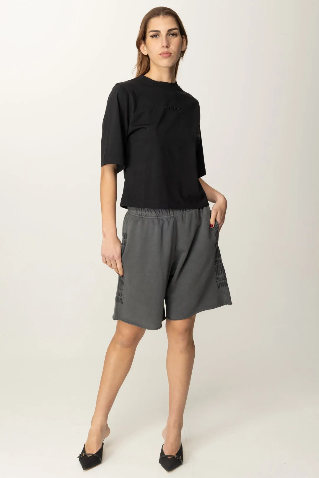 T-shirt con Logo In Tono