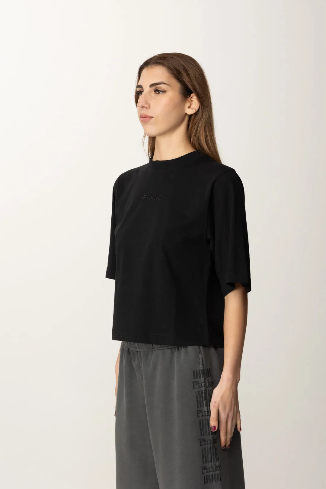 T-shirt con Logo In Tono