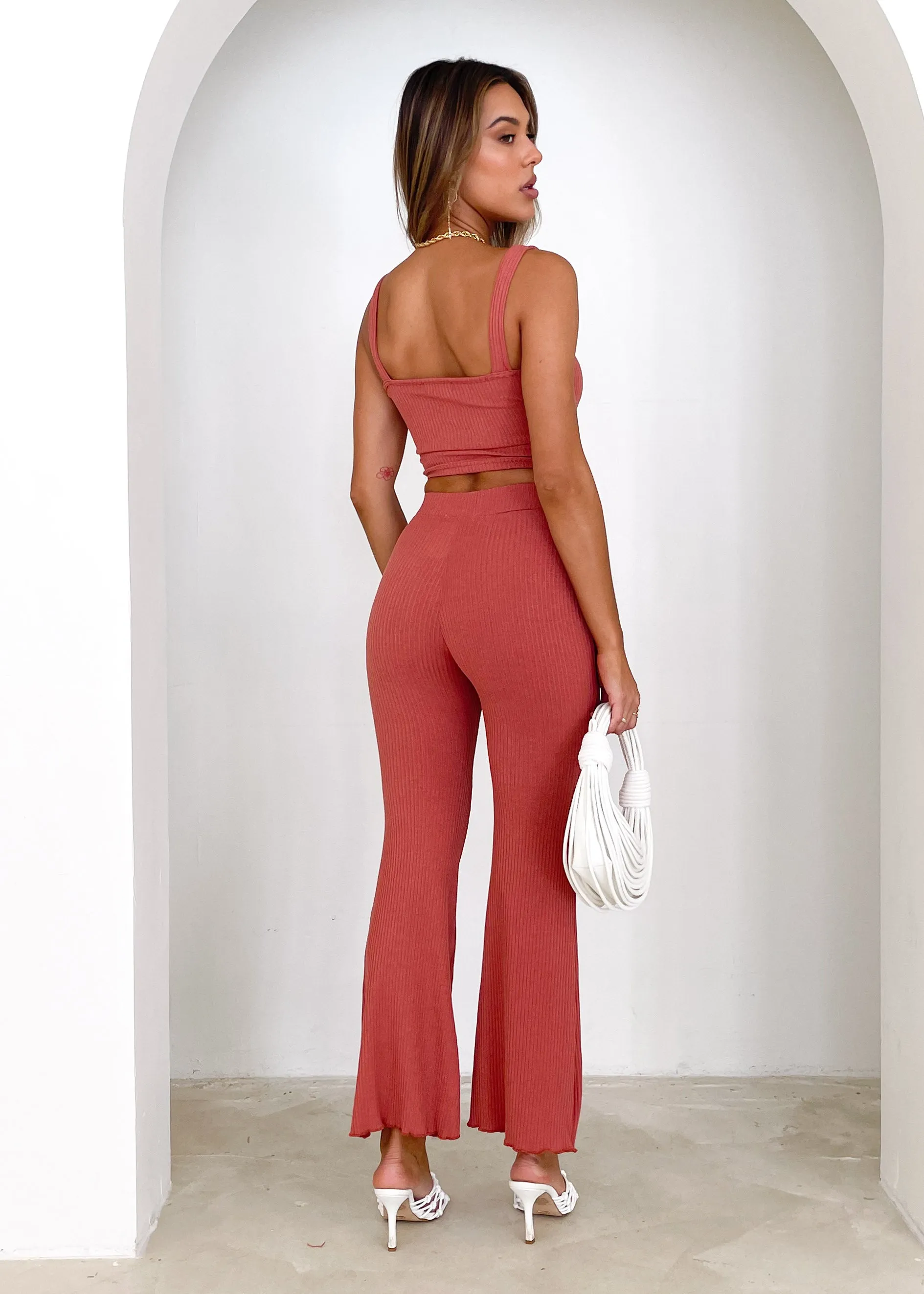 Tarlo Knit Crop - Rose
