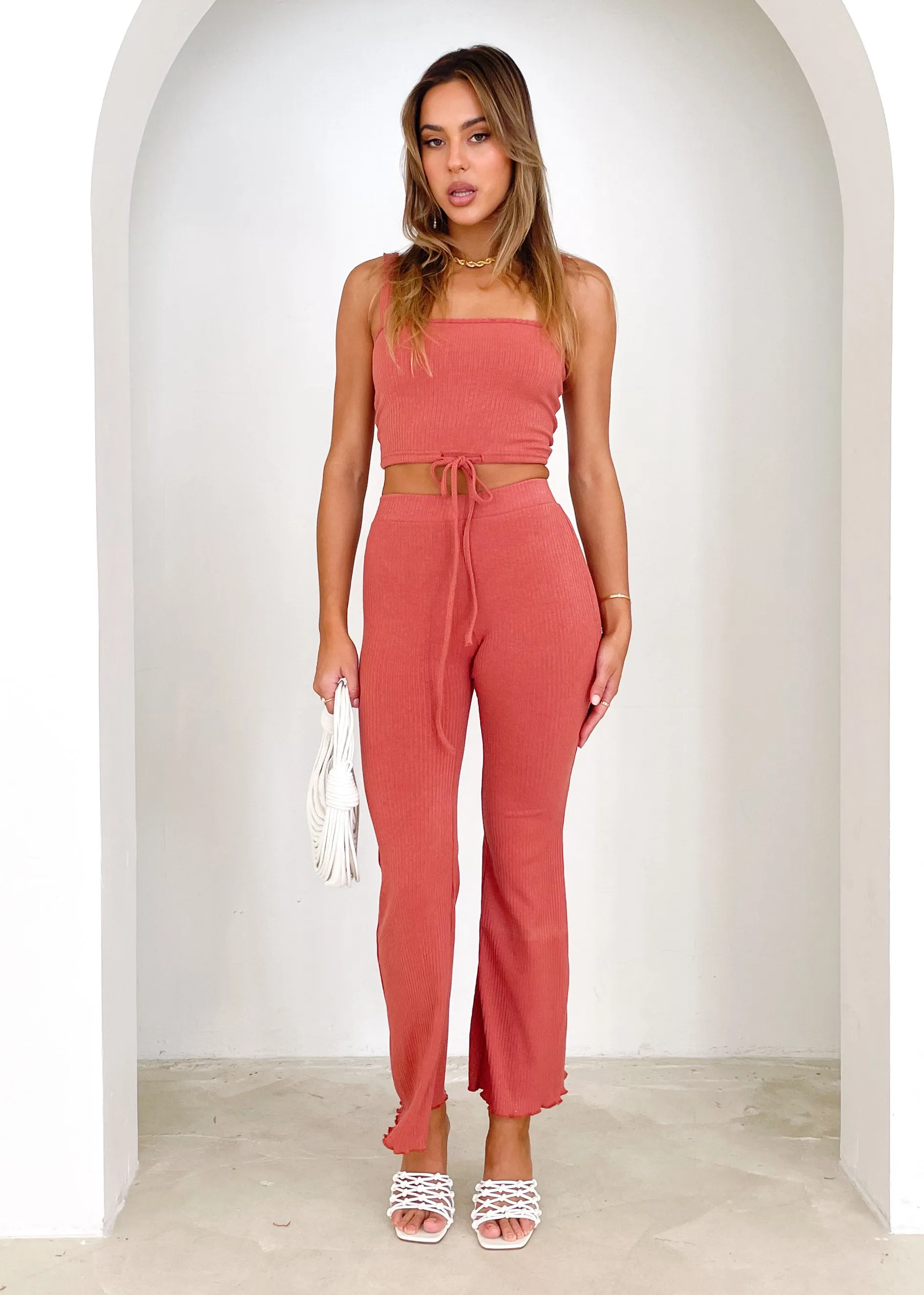 Tarlo Knit Crop - Rose