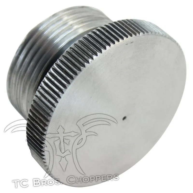 TC Bros Aluminum Vented Filler Cap with Bung for Oil or Gas Tanks