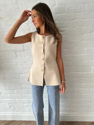 Teagan Vest / Beige