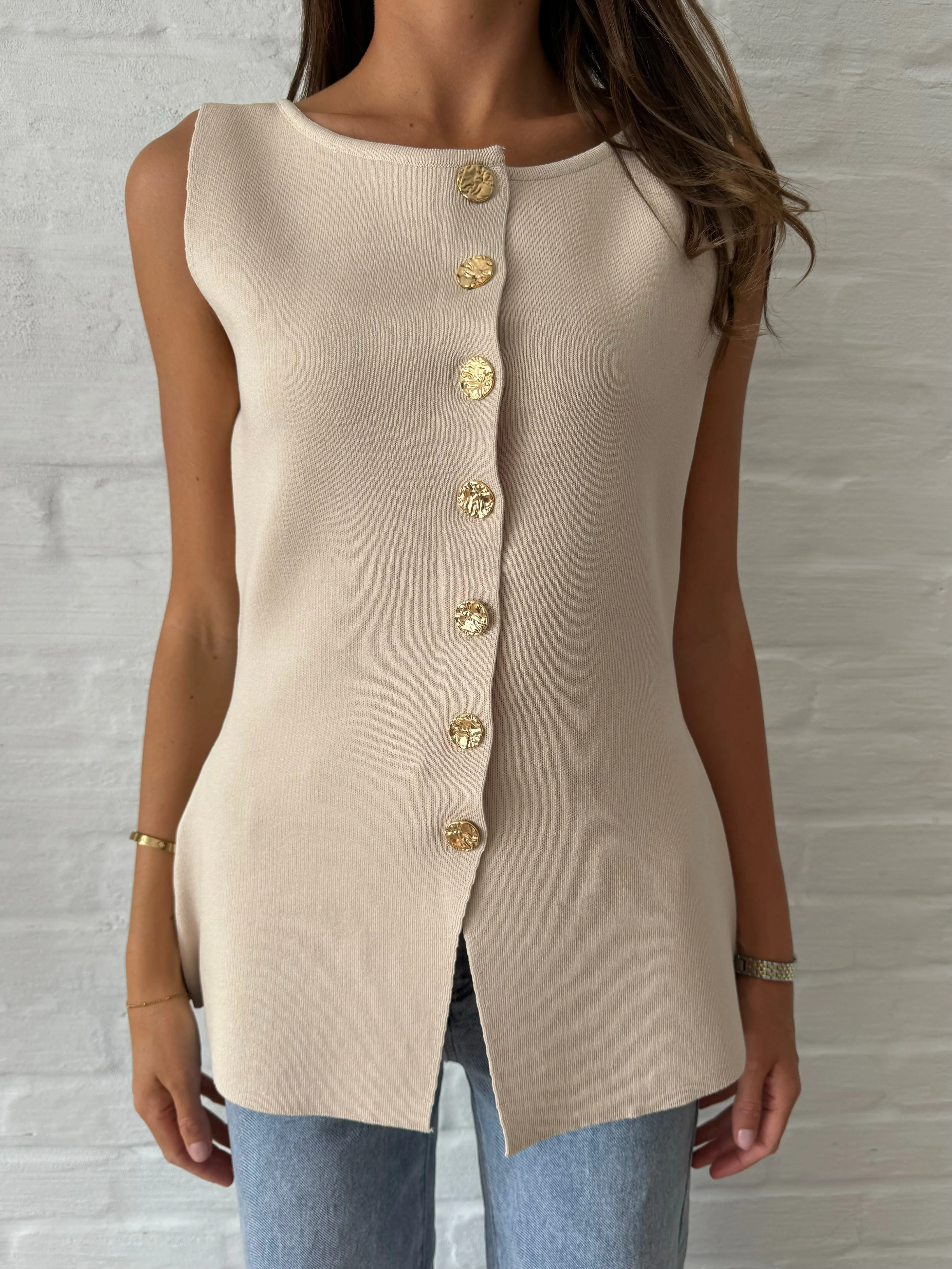 Teagan Vest / Beige