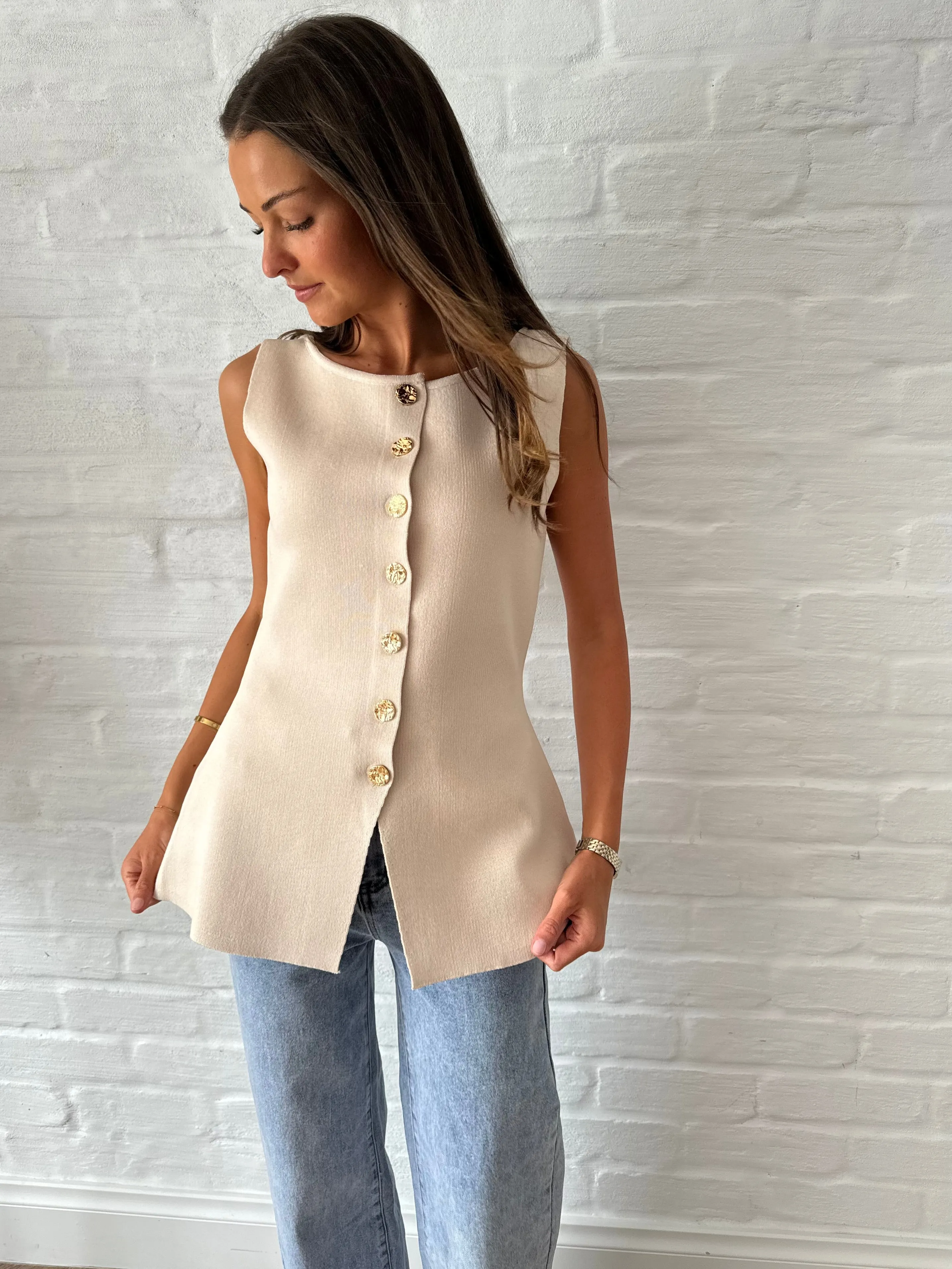 Teagan Vest / Beige