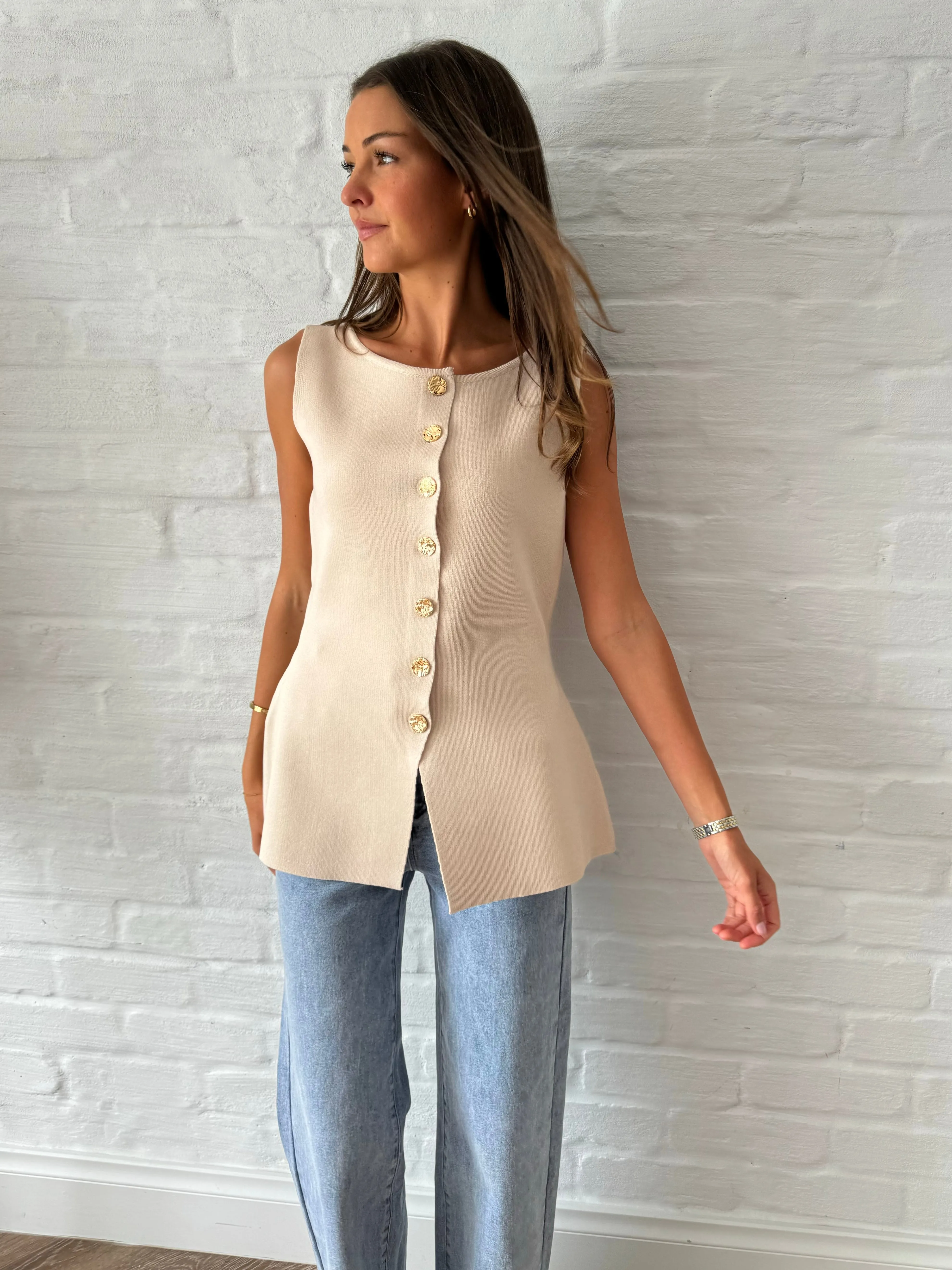 Teagan Vest / Beige