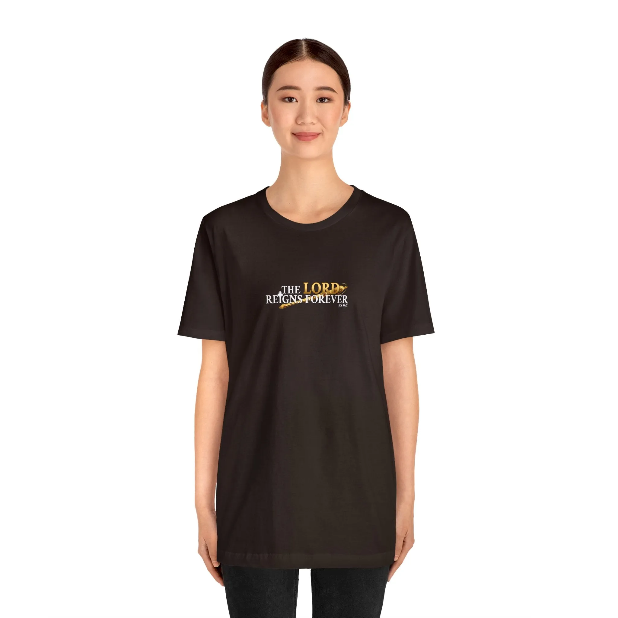 The Lord Reigns Forever Men’s Unisex Jersey Short Sleeve Tee