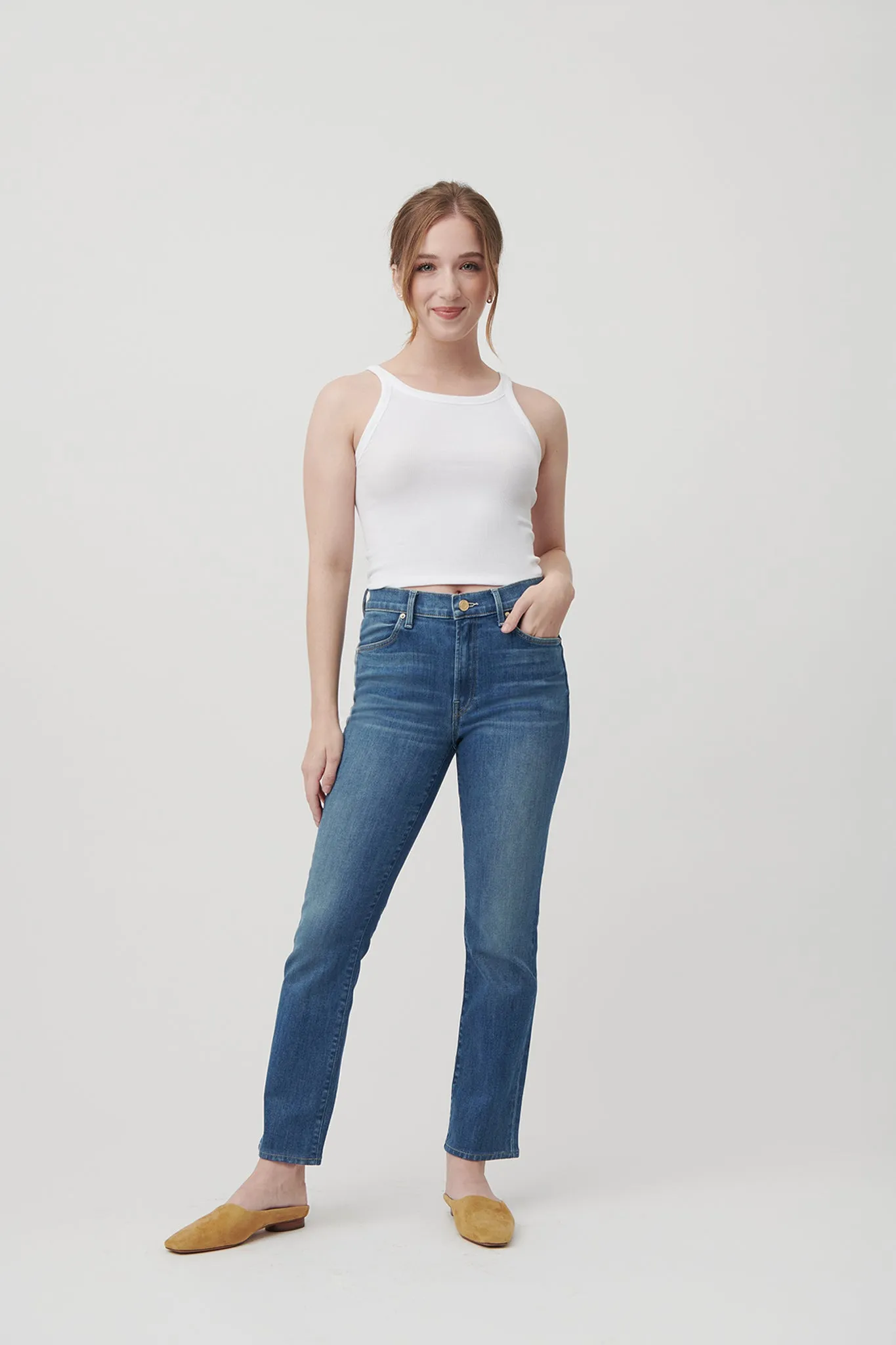 The Melrose Straight Denim  |  Moonlit Ocean