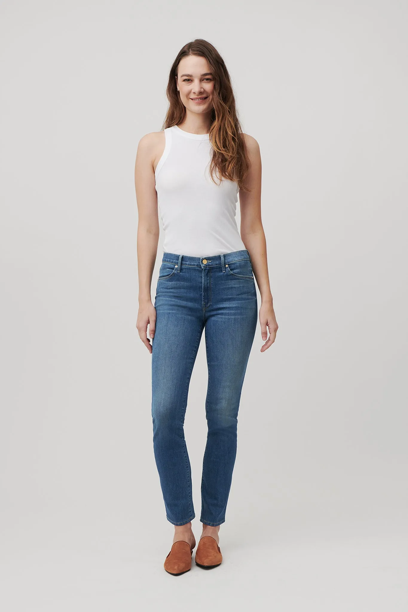 The Melrose Straight Denim  |  Moonlit Ocean