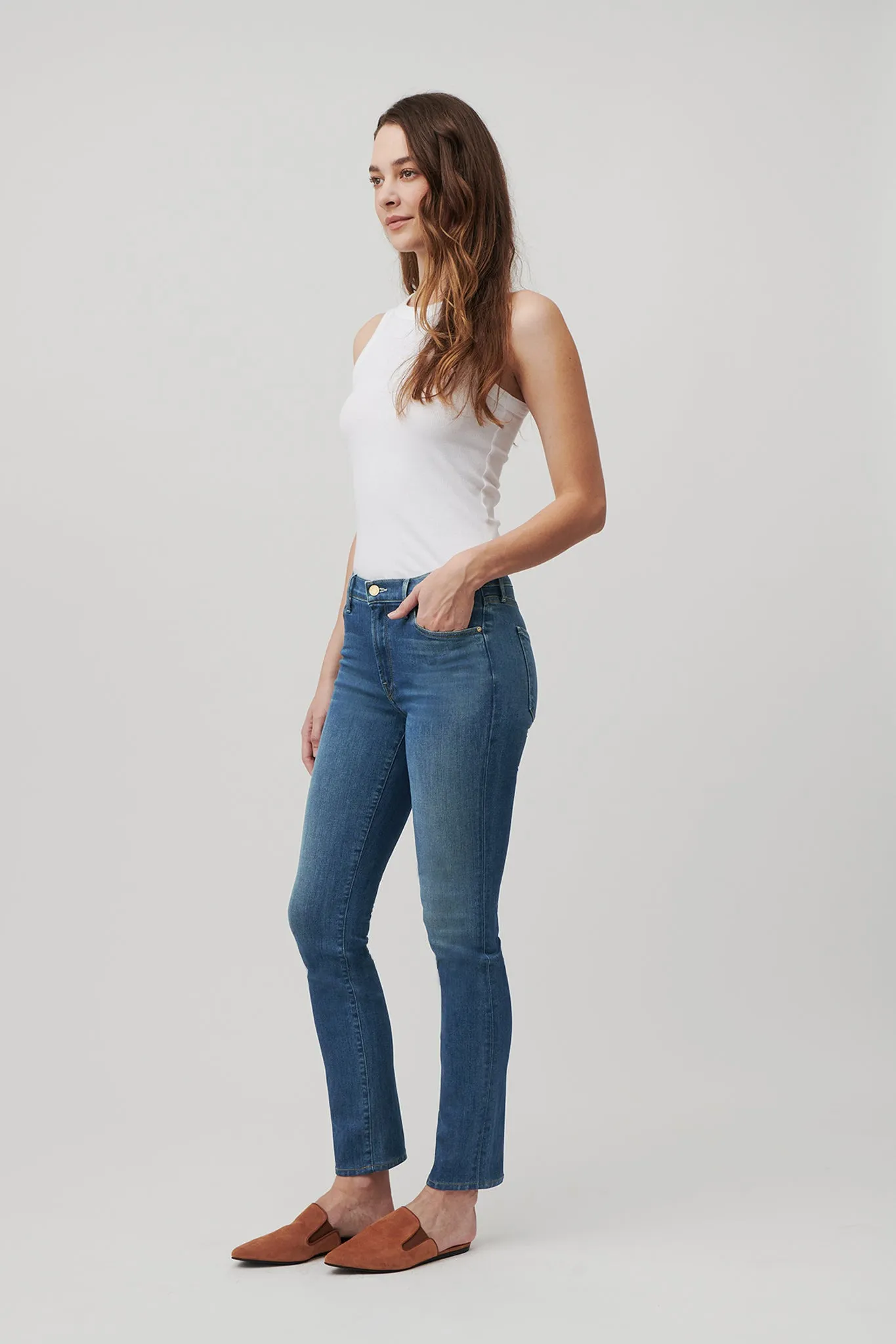 The Melrose Straight Denim  |  Moonlit Ocean