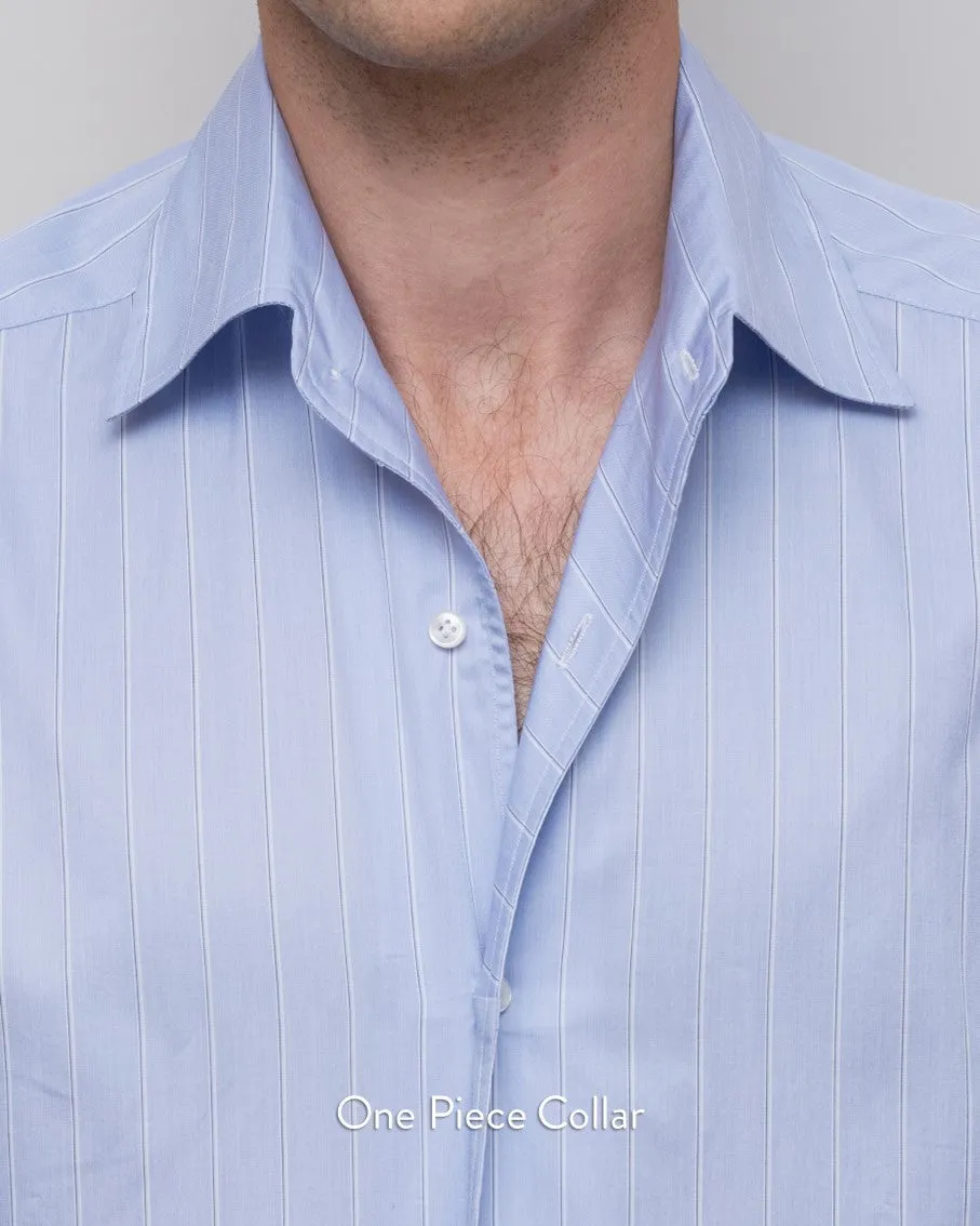Thomas Mason Light Blue Twill 120s