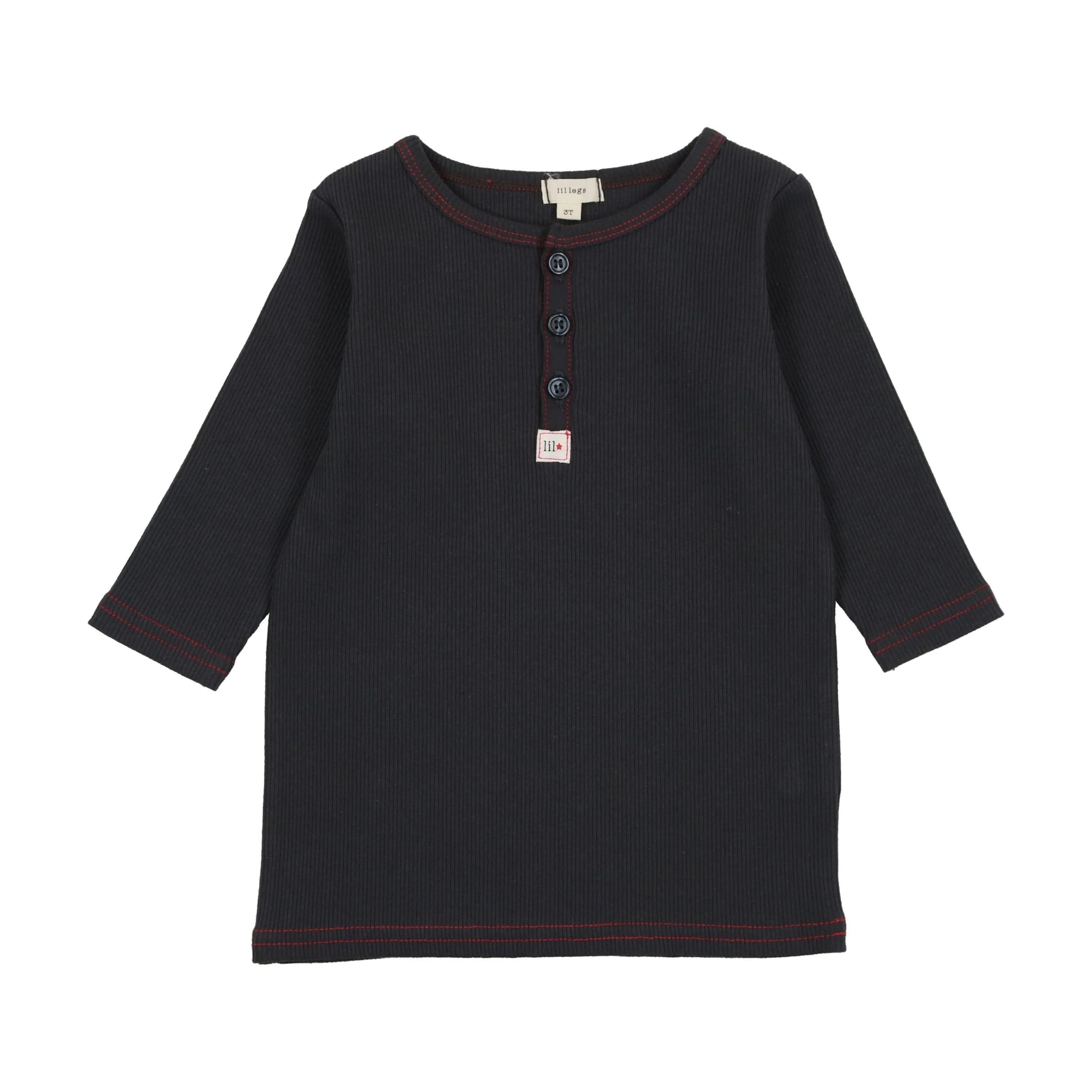 THREE QUARTER SLEEVE HENLEY