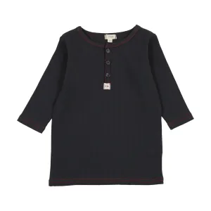 THREE QUARTER SLEEVE HENLEY