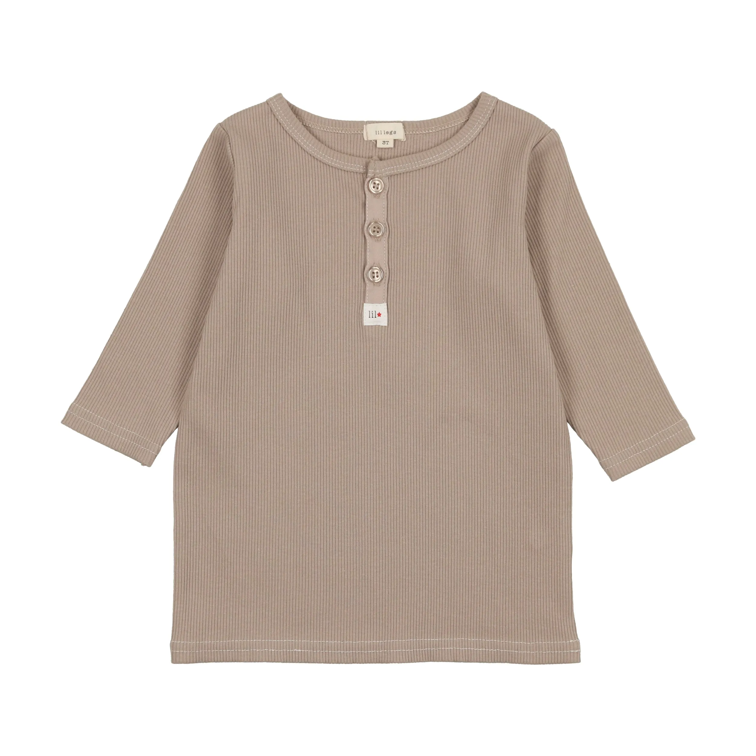THREE QUARTER SLEEVE HENLEY