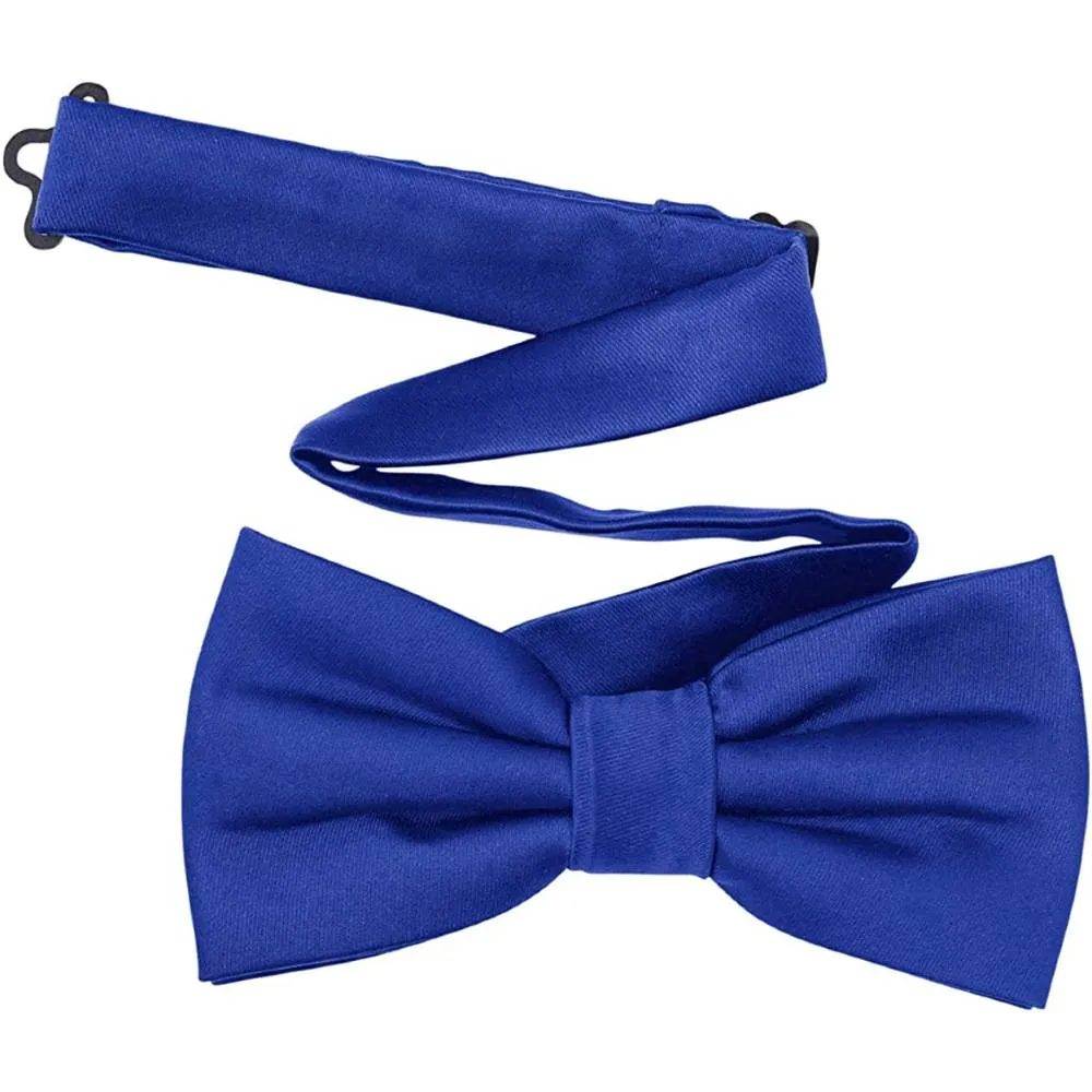 TINYHI Men's Pre-Tied Satin Formal Tuxedo Bowtie Adjustable Length Satin Bow Tie | Multiple Colors