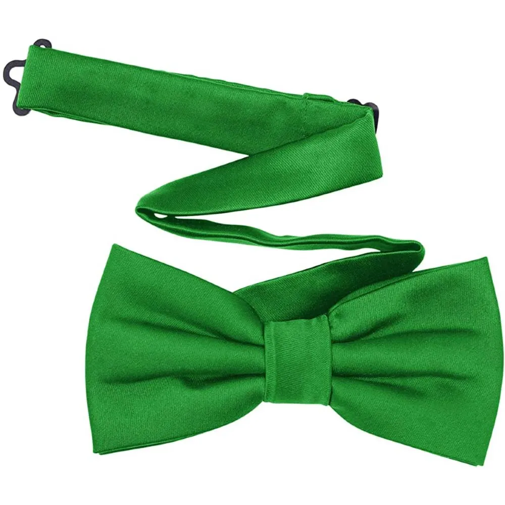 TINYHI Men's Pre-Tied Satin Formal Tuxedo Bowtie Adjustable Length Satin Bow Tie | Multiple Colors