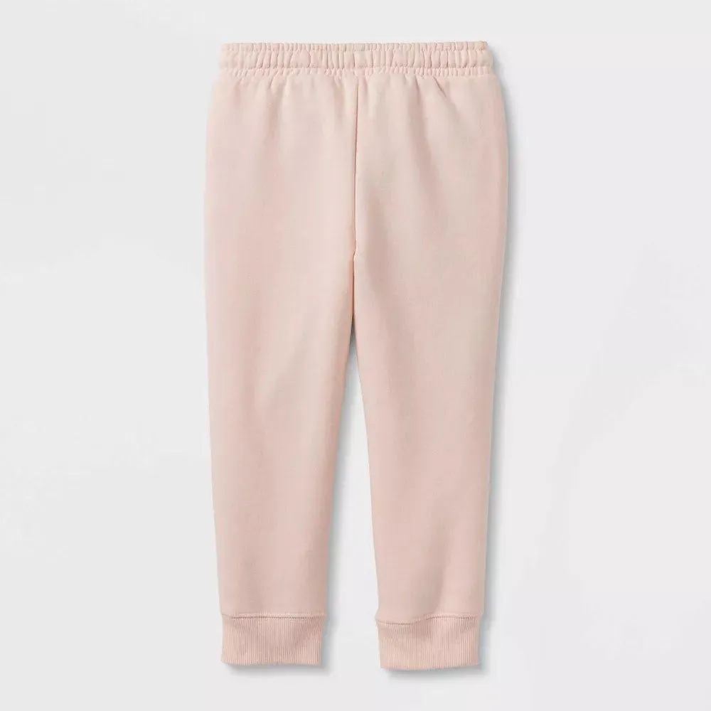 Toddler Girls' Solid Fleece Jogger Pants - Cat & Jack™ Pink