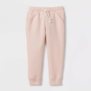 Toddler Girls' Solid Fleece Jogger Pants - Cat & Jack™ Pink