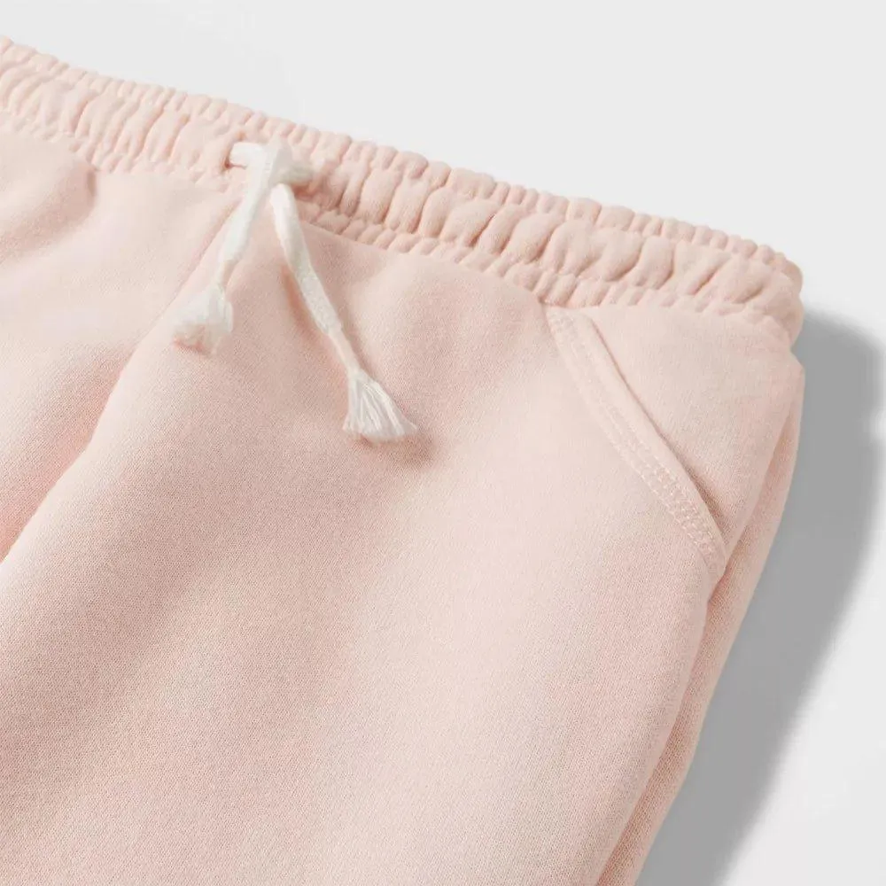 Toddler Girls' Solid Fleece Jogger Pants - Cat & Jack™ Pink