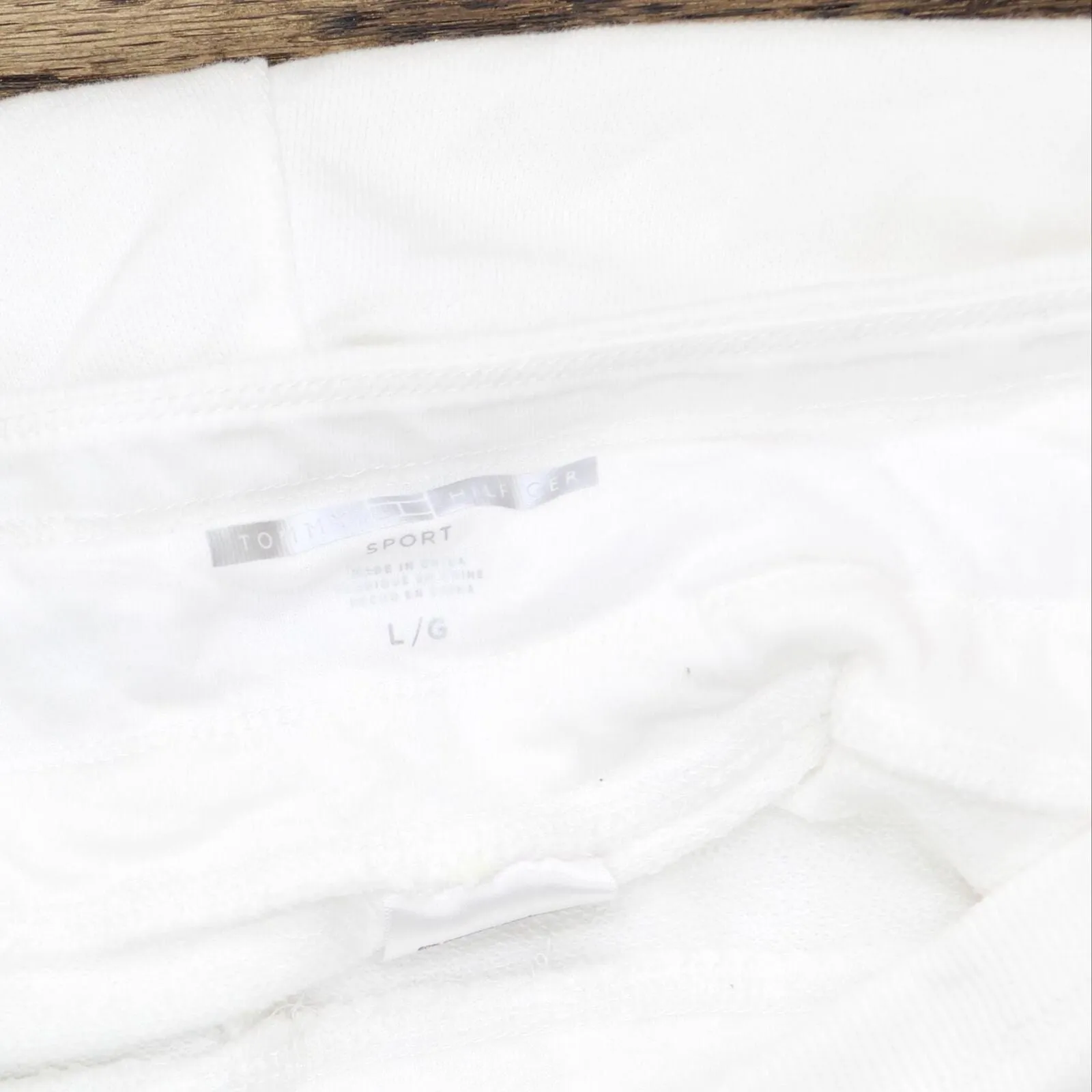 Tommy Hilfiger Sport Side-Stripe Ribbed-Cuff Sweatpants TP97009P White / Red L