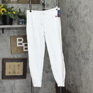Tommy Hilfiger Sport Side-Stripe Ribbed-Cuff Sweatpants TP97009P White / Red L